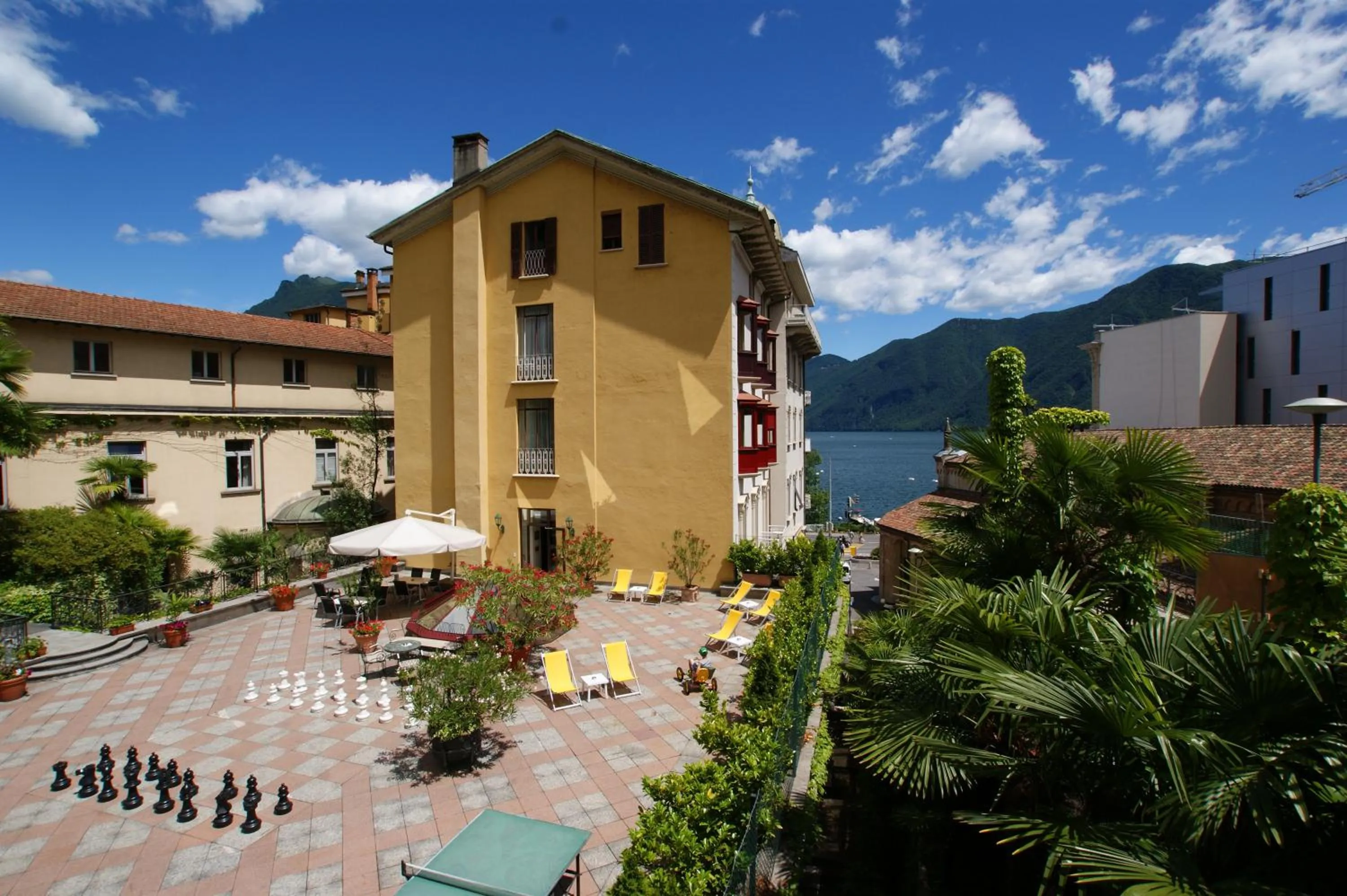 Balcony/Terrace in International au Lac Historic Lakeside Hotel