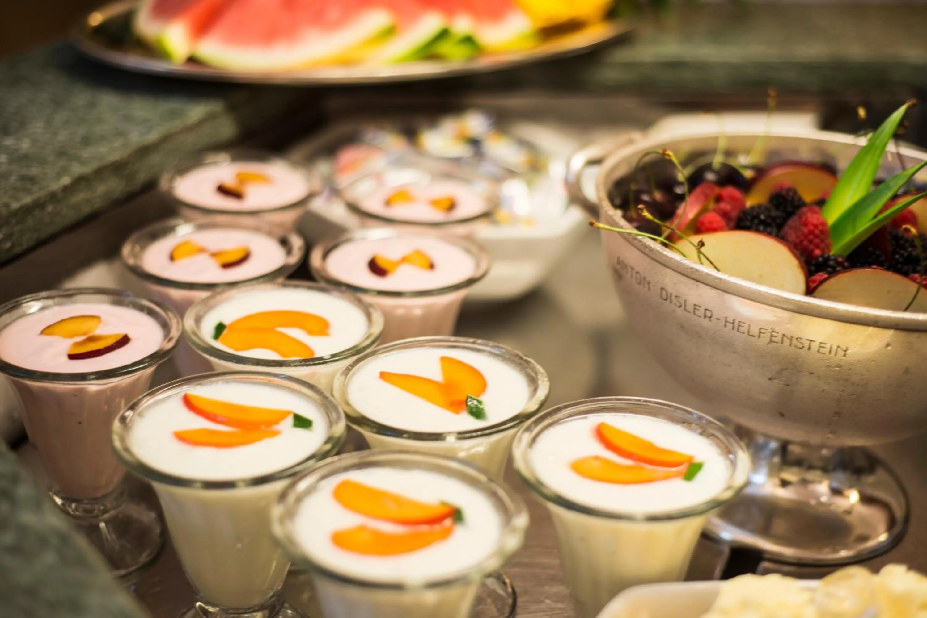Food close-up in International au Lac Historic Lakeside Hotel