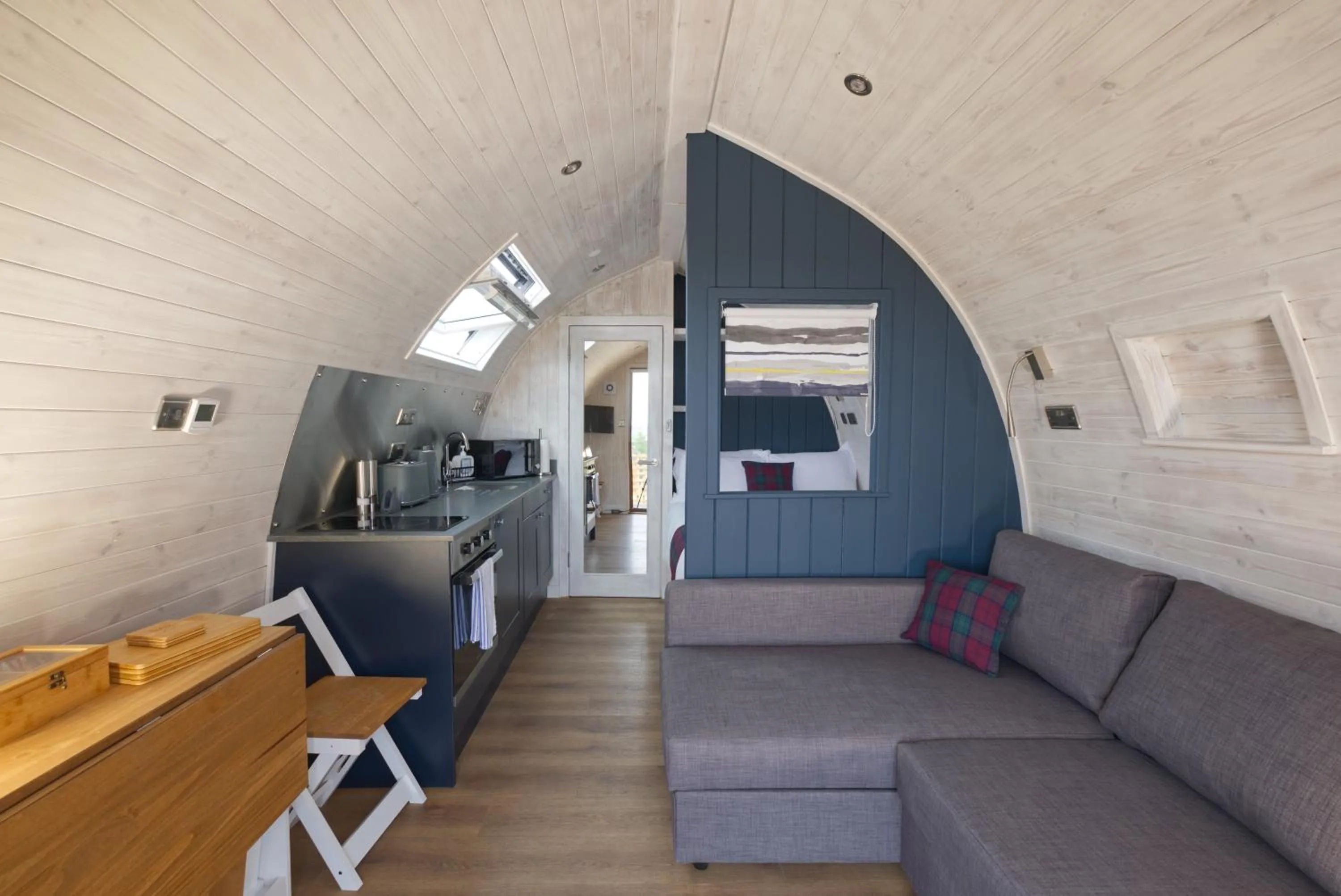 Living room in North Coast 500 Pods - Brora