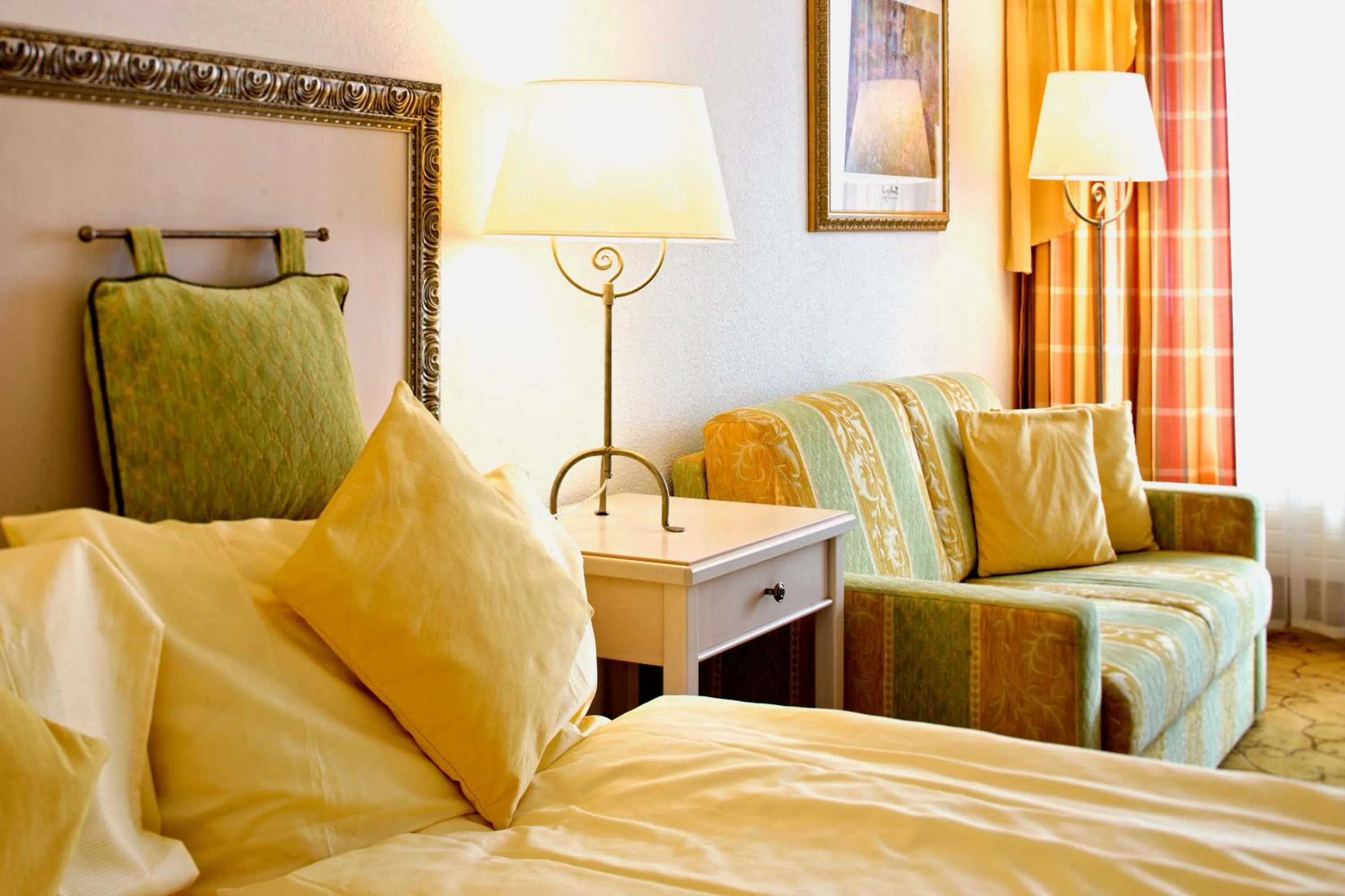 Bed in Chalet-Hotel Beau-Site