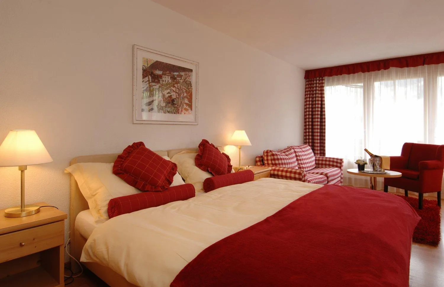 Bed in Chalet-Hotel Beau-Site