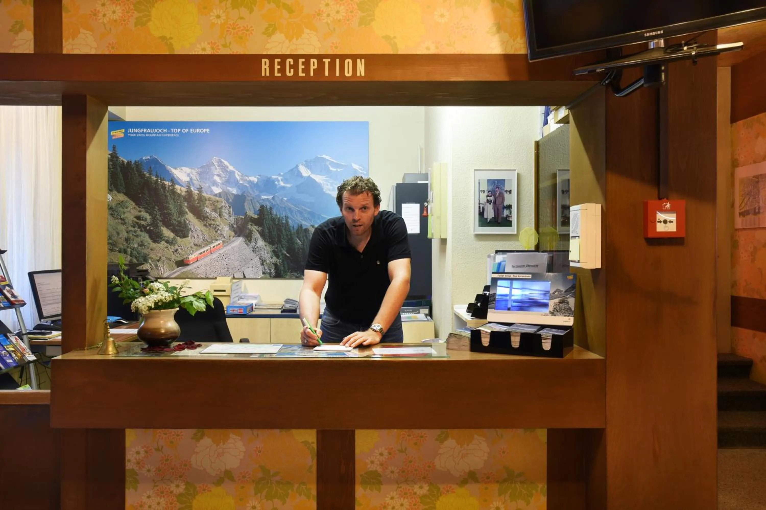 Lobby or reception in Waldhotel Unspunnen