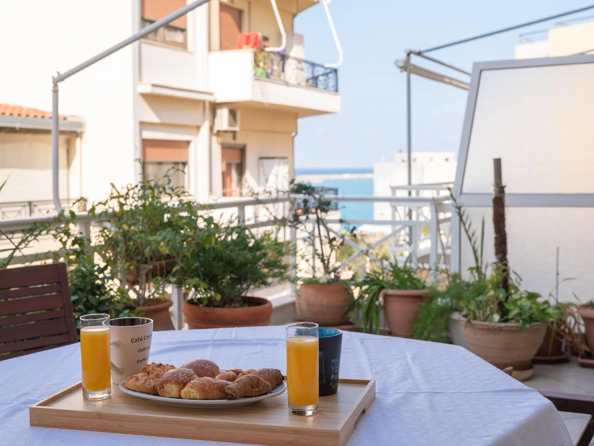 Balcony/Terrace in Luxury Apts Heraklion Center