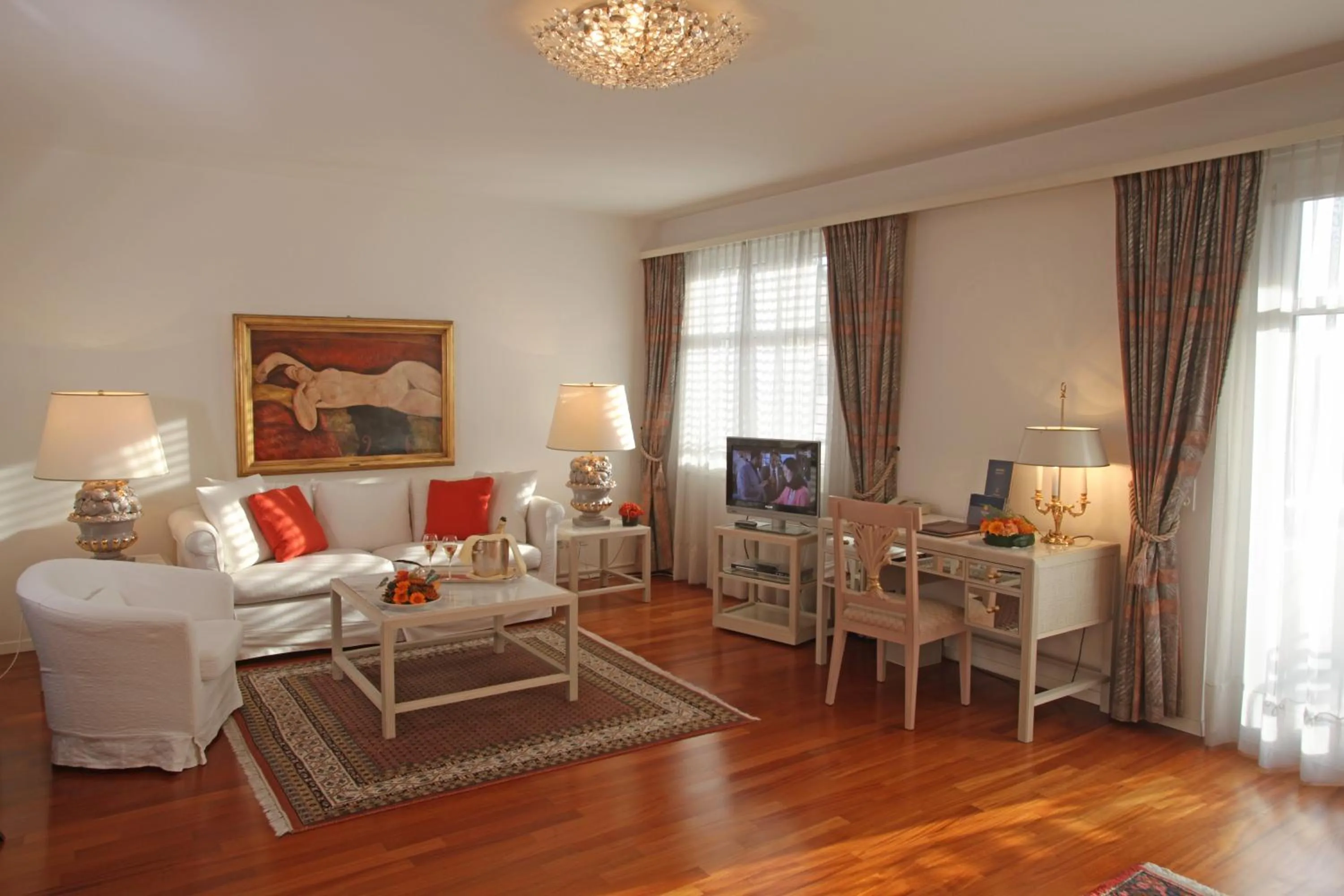 Seating area in Villa Sassa