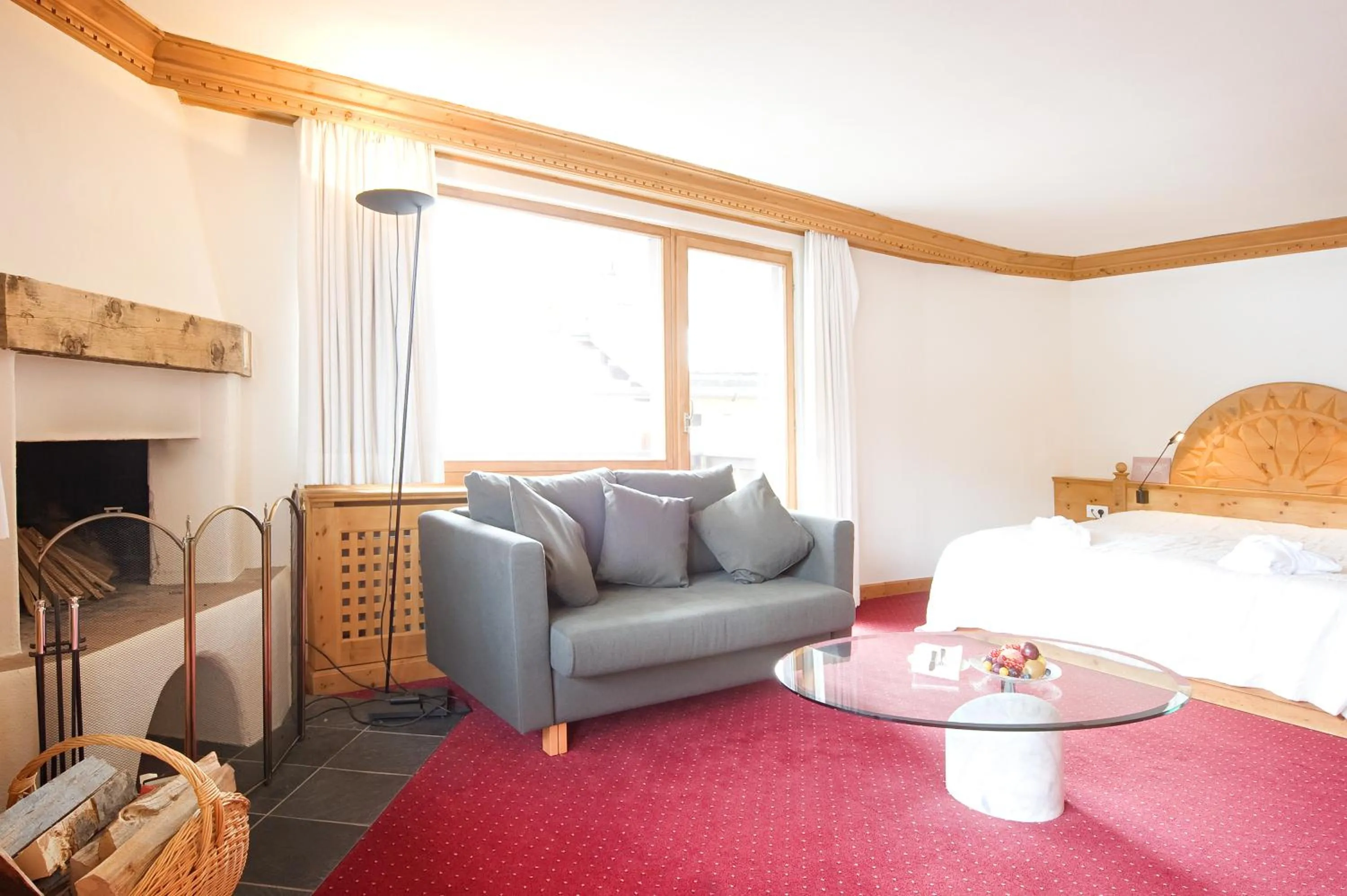 Photo of the whole room, Bed in Albana Hotel Silvaplana