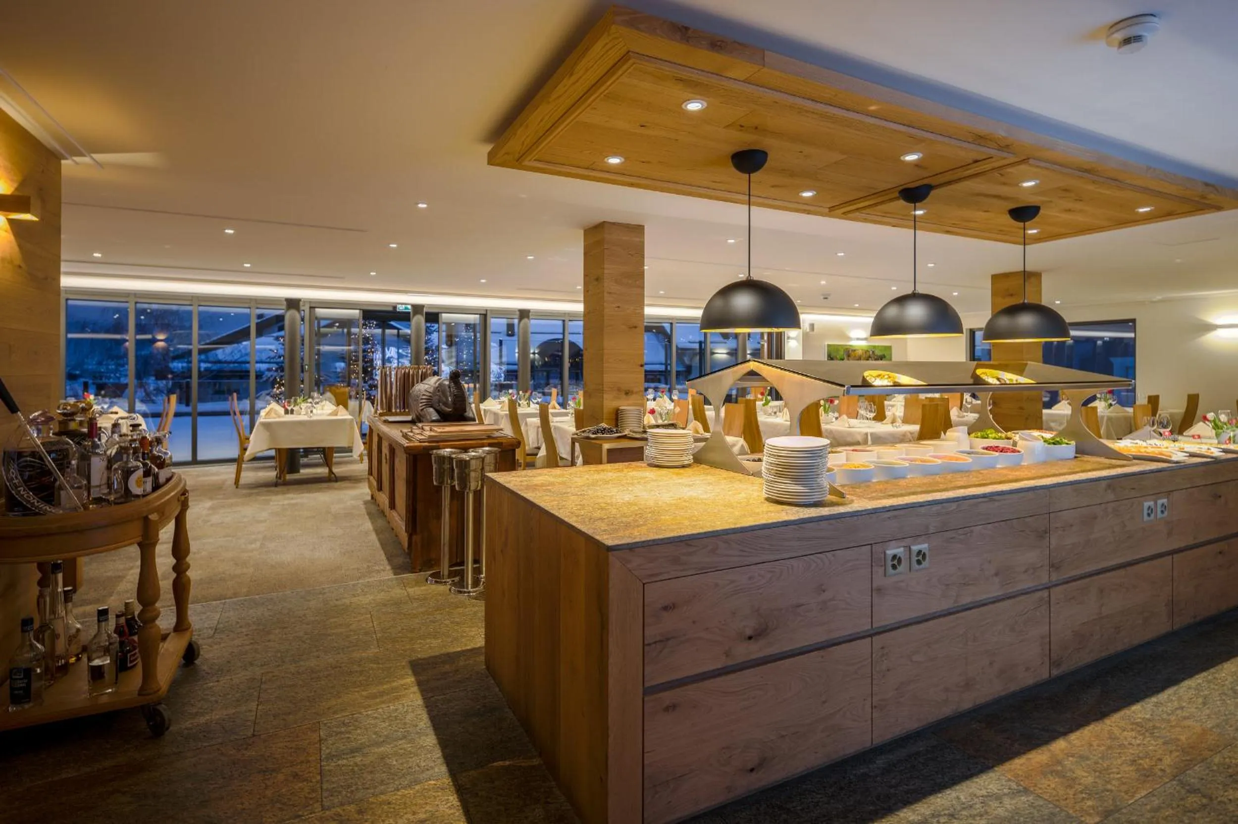 Restaurant/places to eat in Albana Hotel Silvaplana