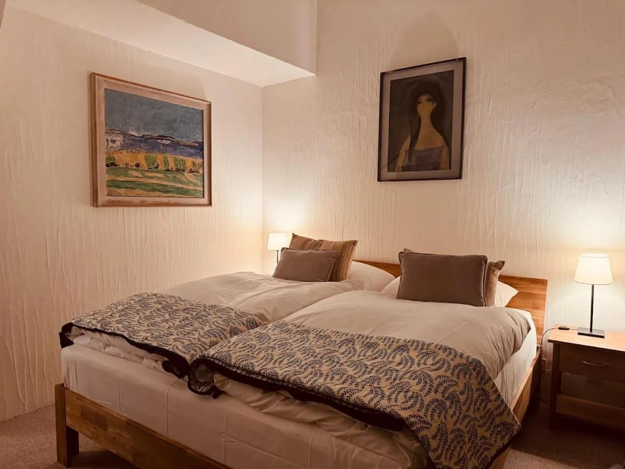 Bed in Albana Hotel Silvaplana