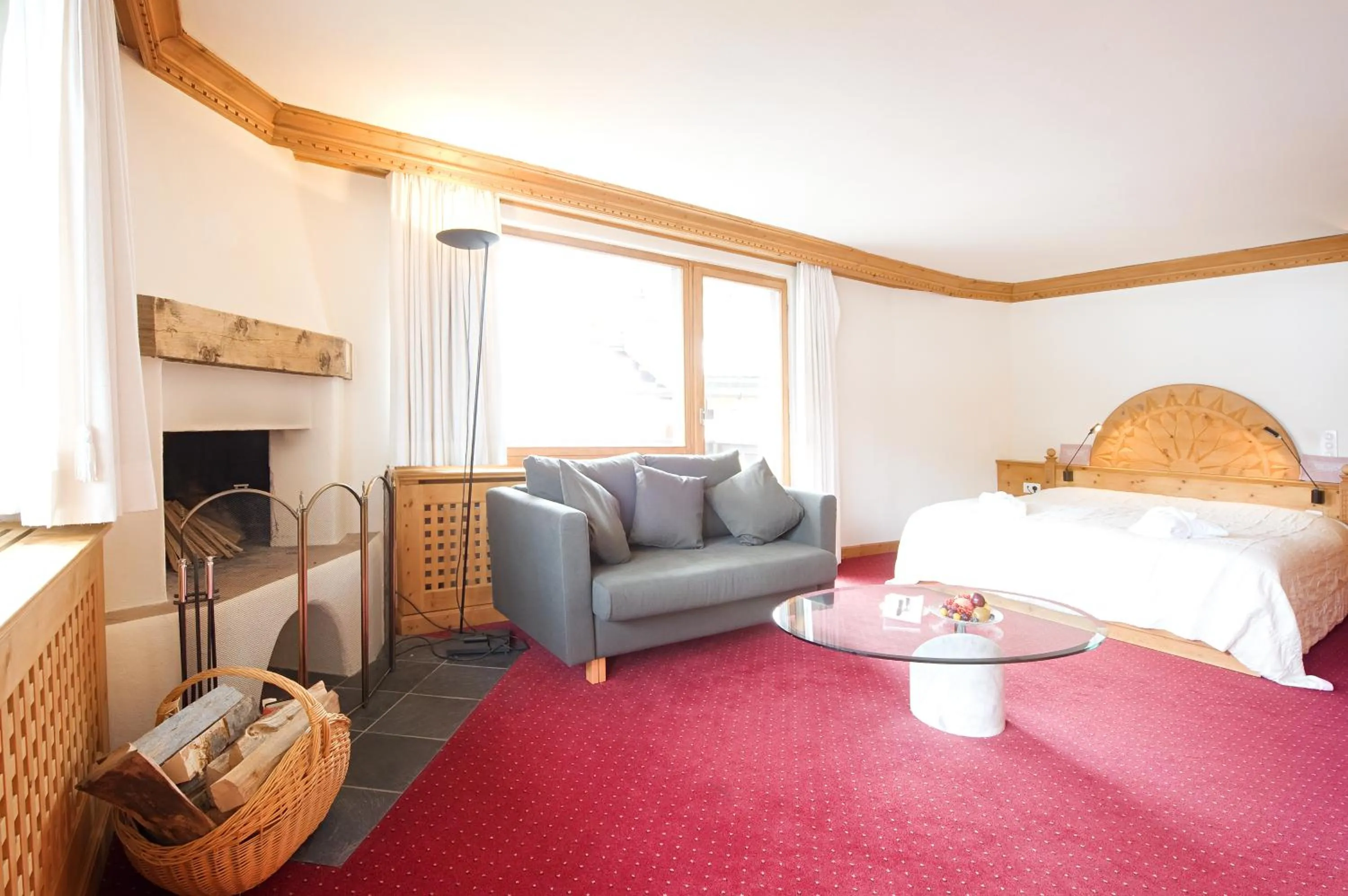 Photo of the whole room, Bed in Albana Hotel Silvaplana