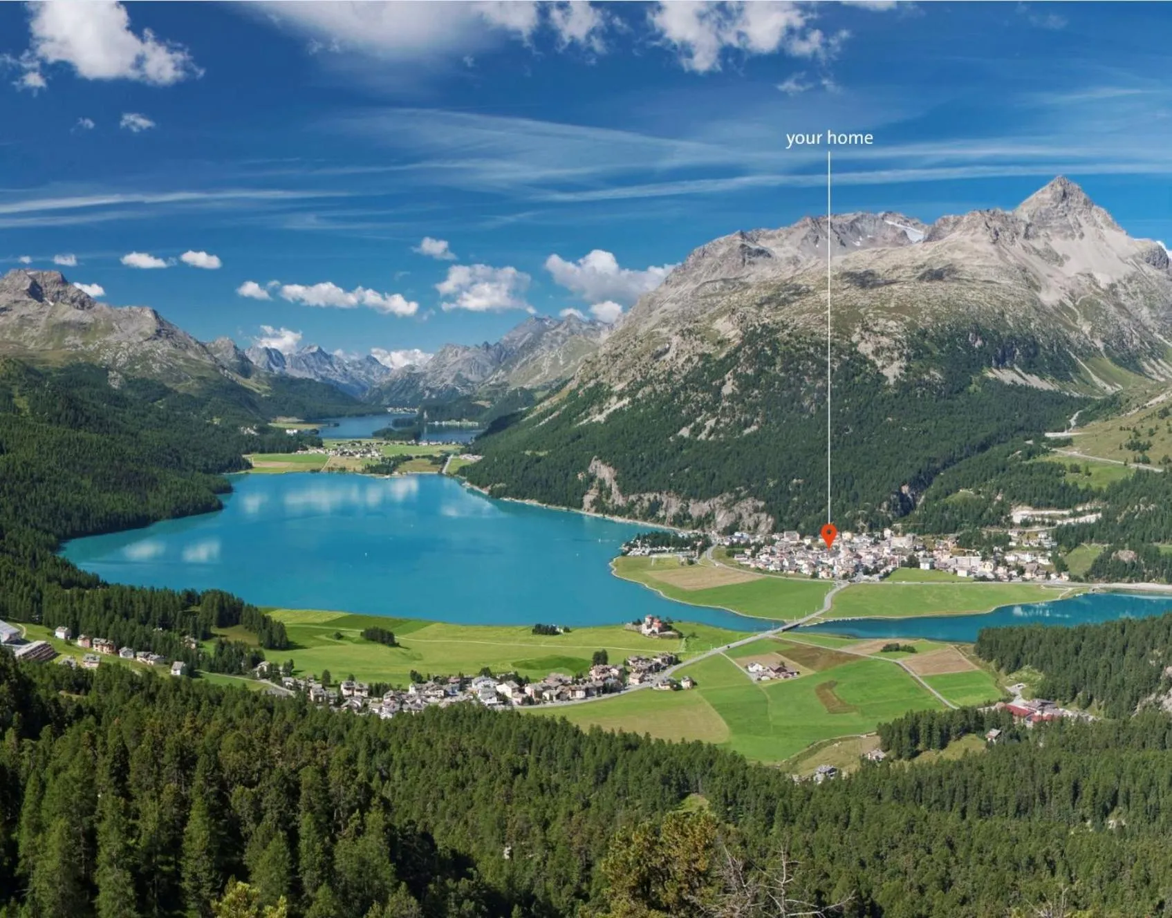 Location in Albana Hotel Silvaplana