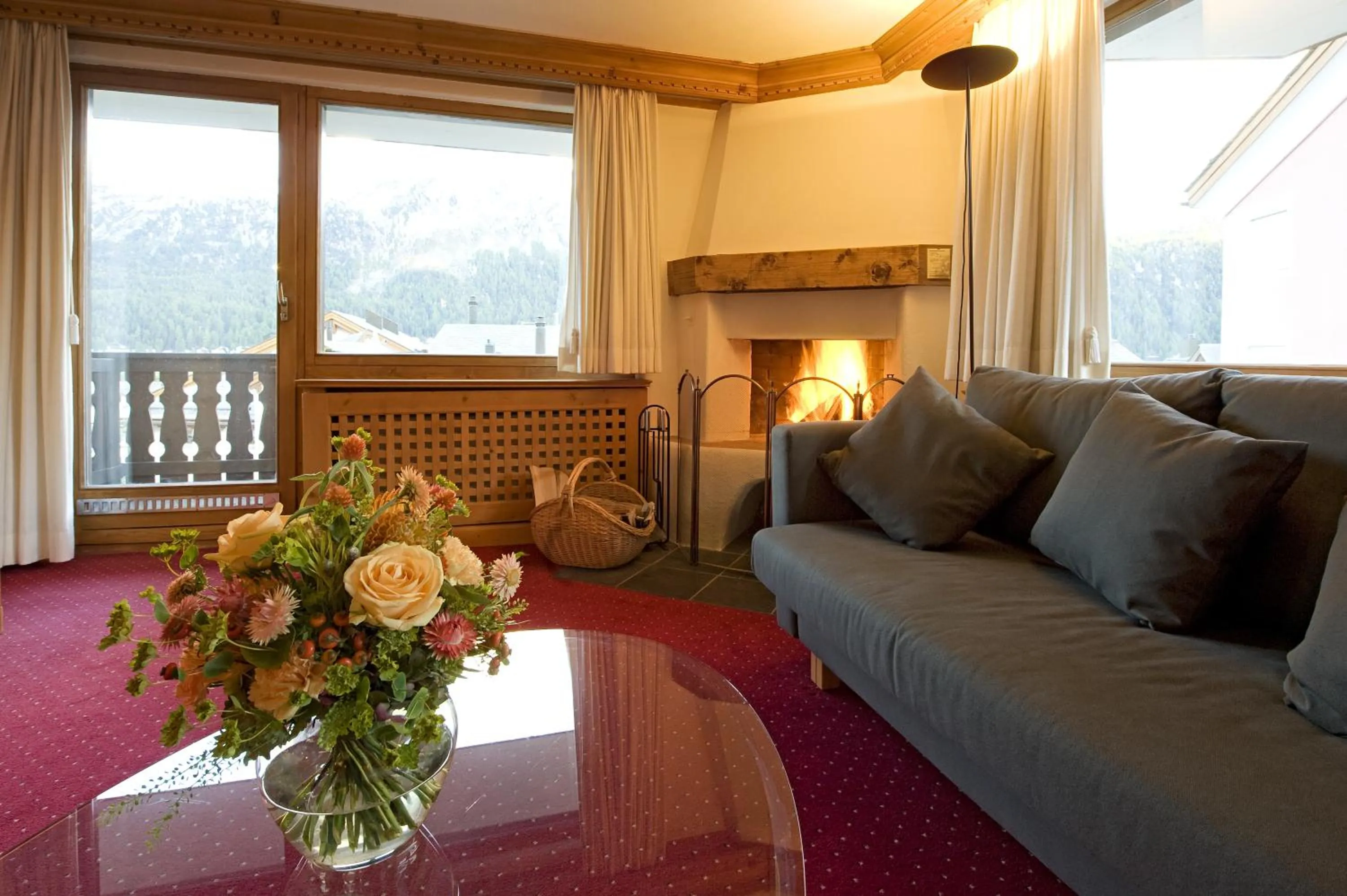 Living room in Albana Hotel Silvaplana