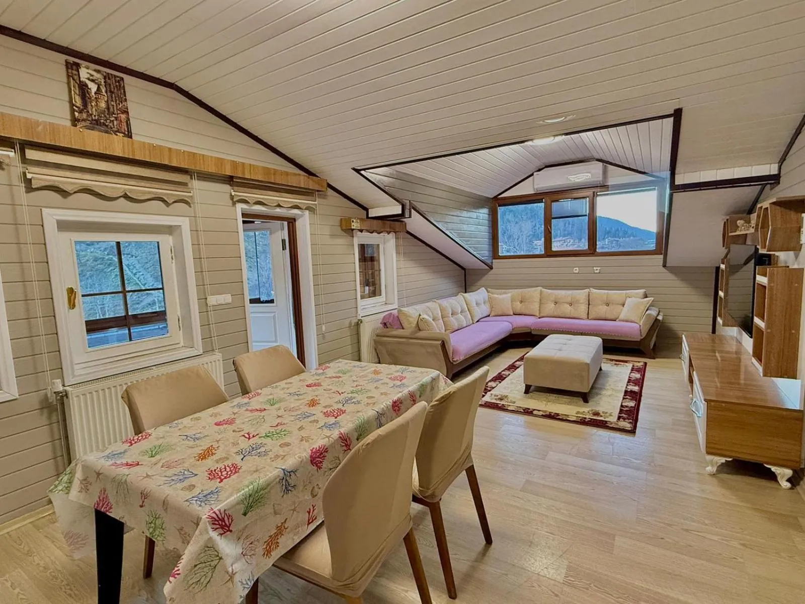 Living room, Bed in Konak Grand Apart