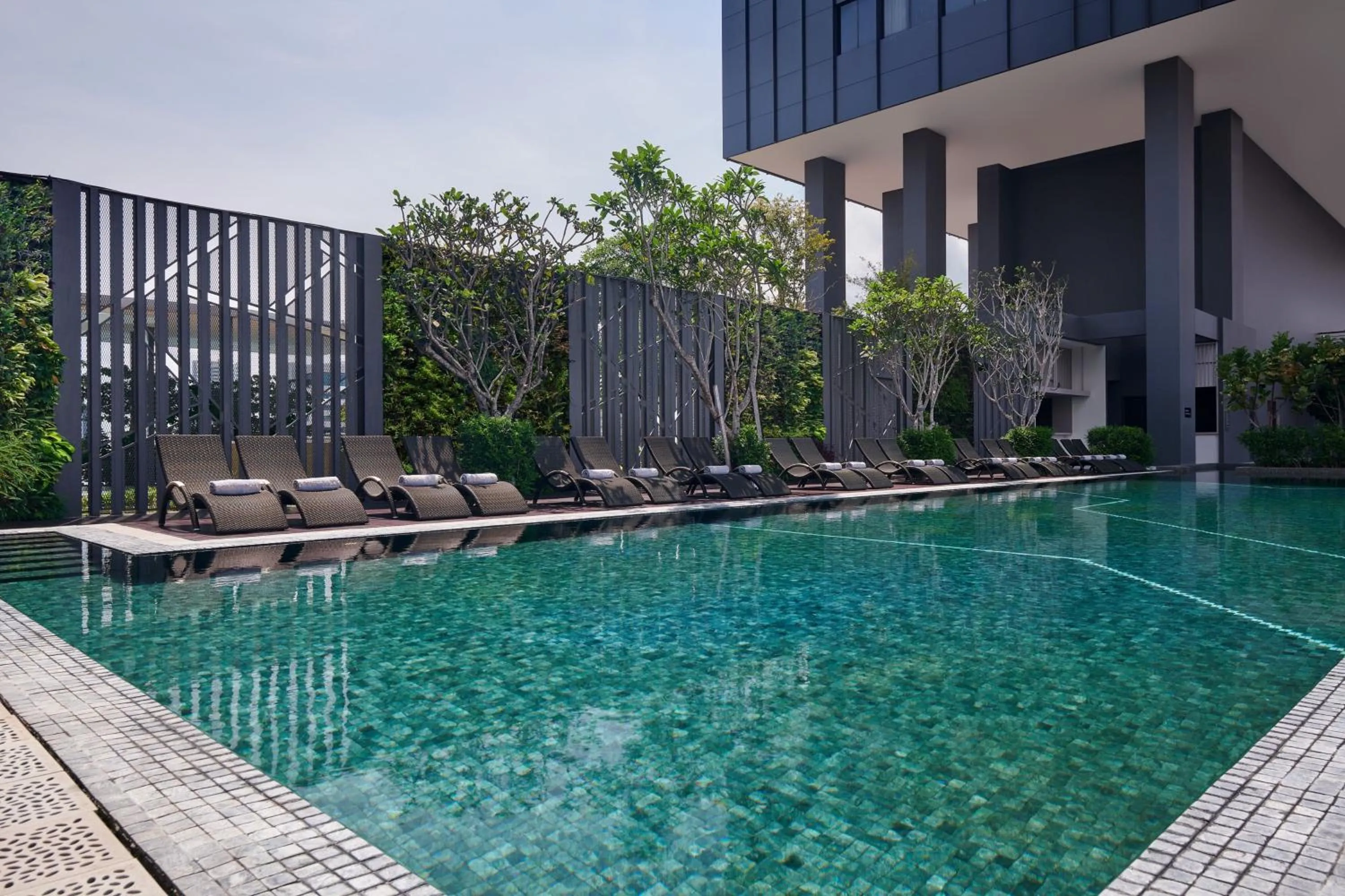 Swimming pool in Courtyard by Marriott Penang