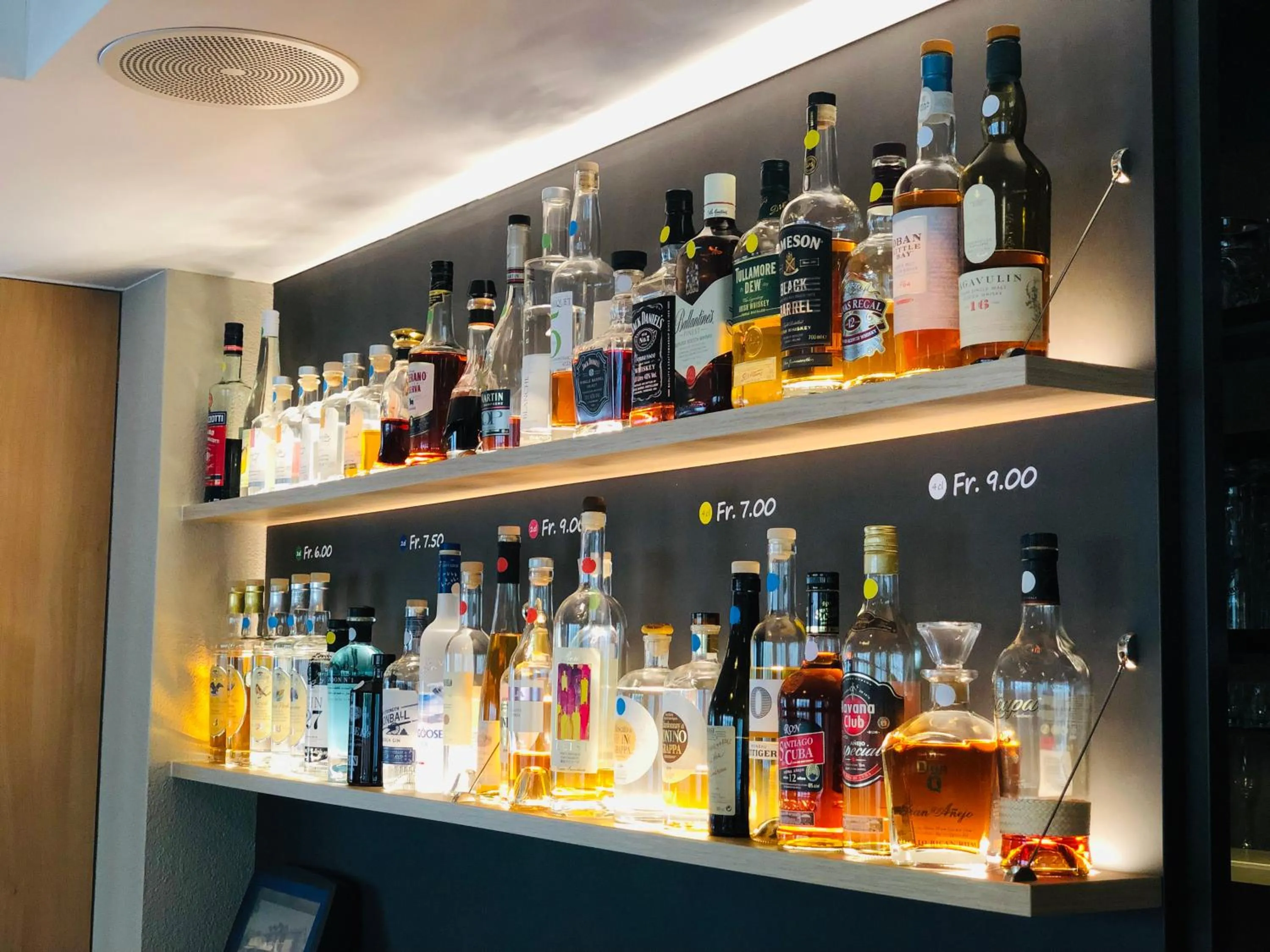 Alcoholic drinks in Hotel Felmis