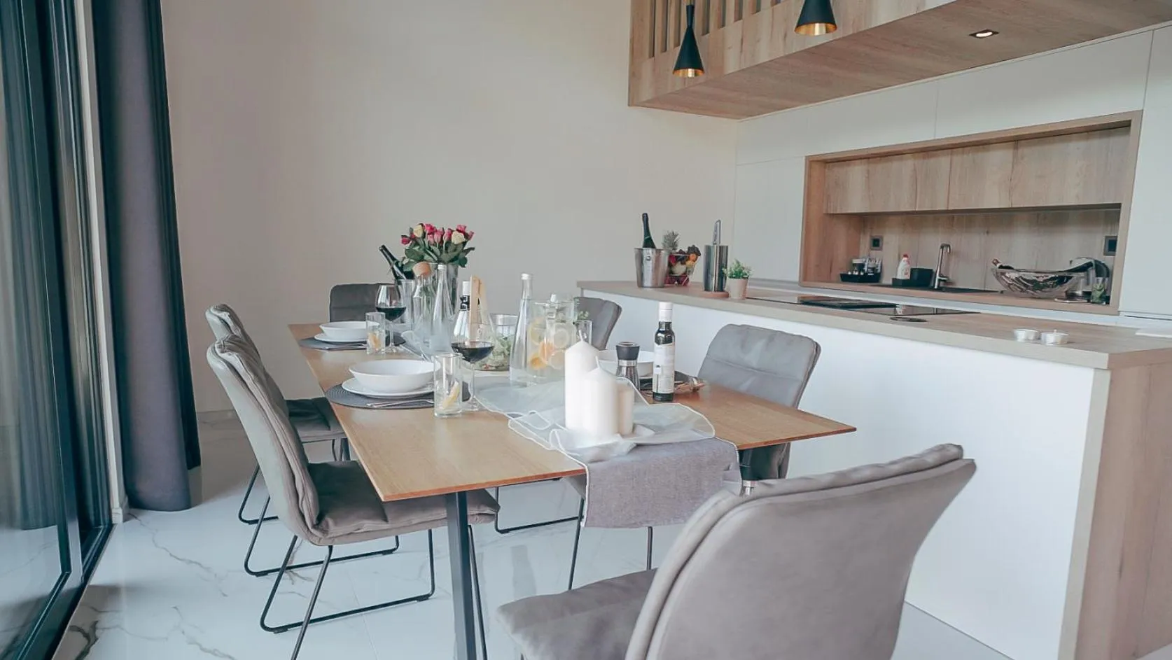 Dining area in Tee House Čeladná