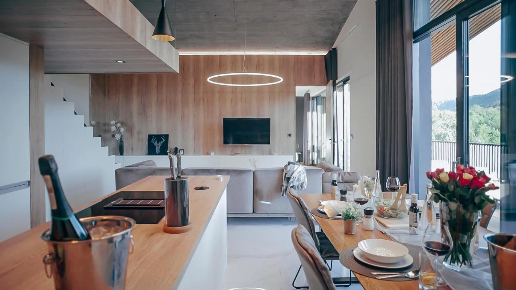 Seating area in Tee House Čeladná