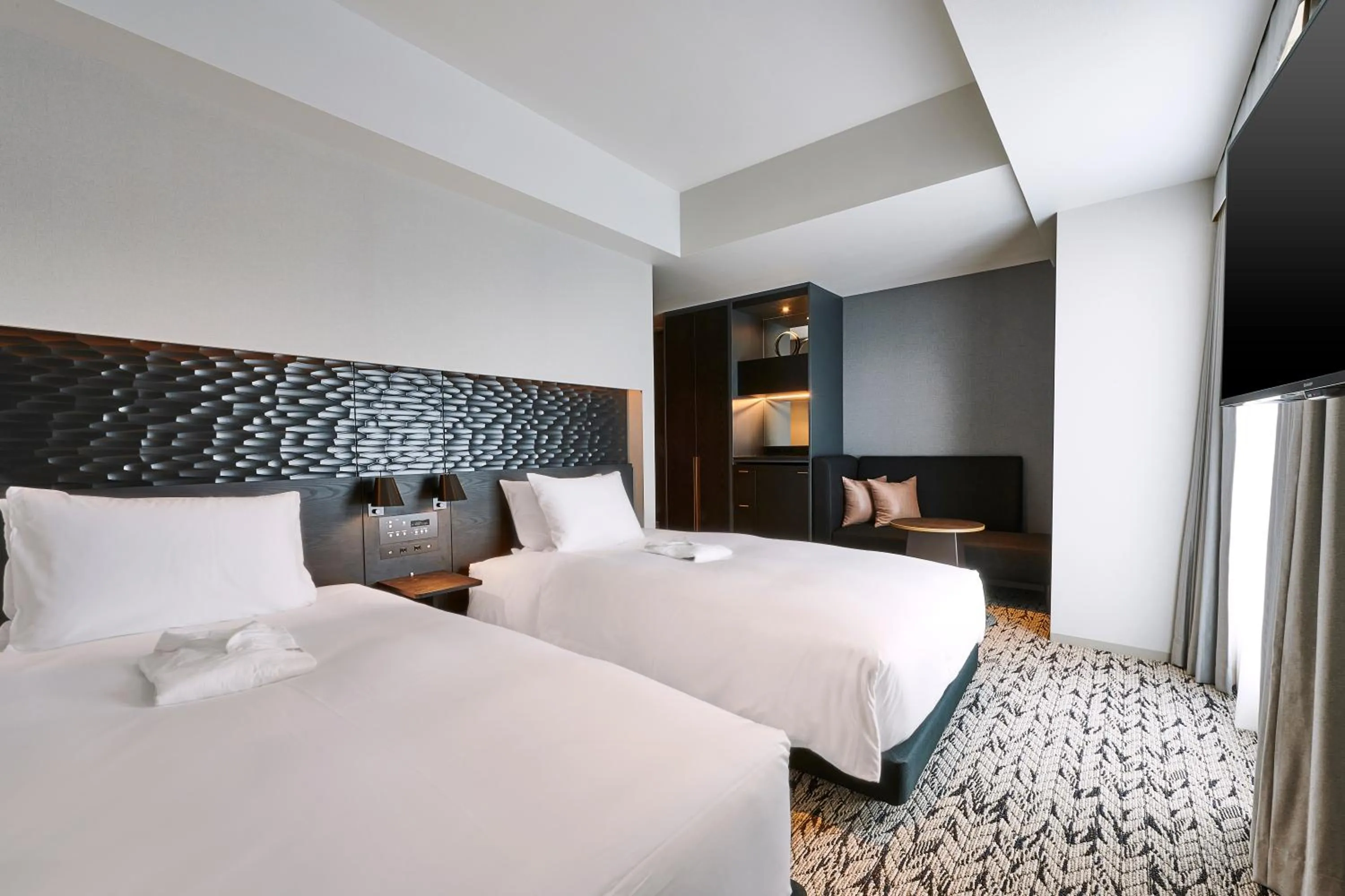 Bed in The Gate Hotel Ryogoku by Hulic