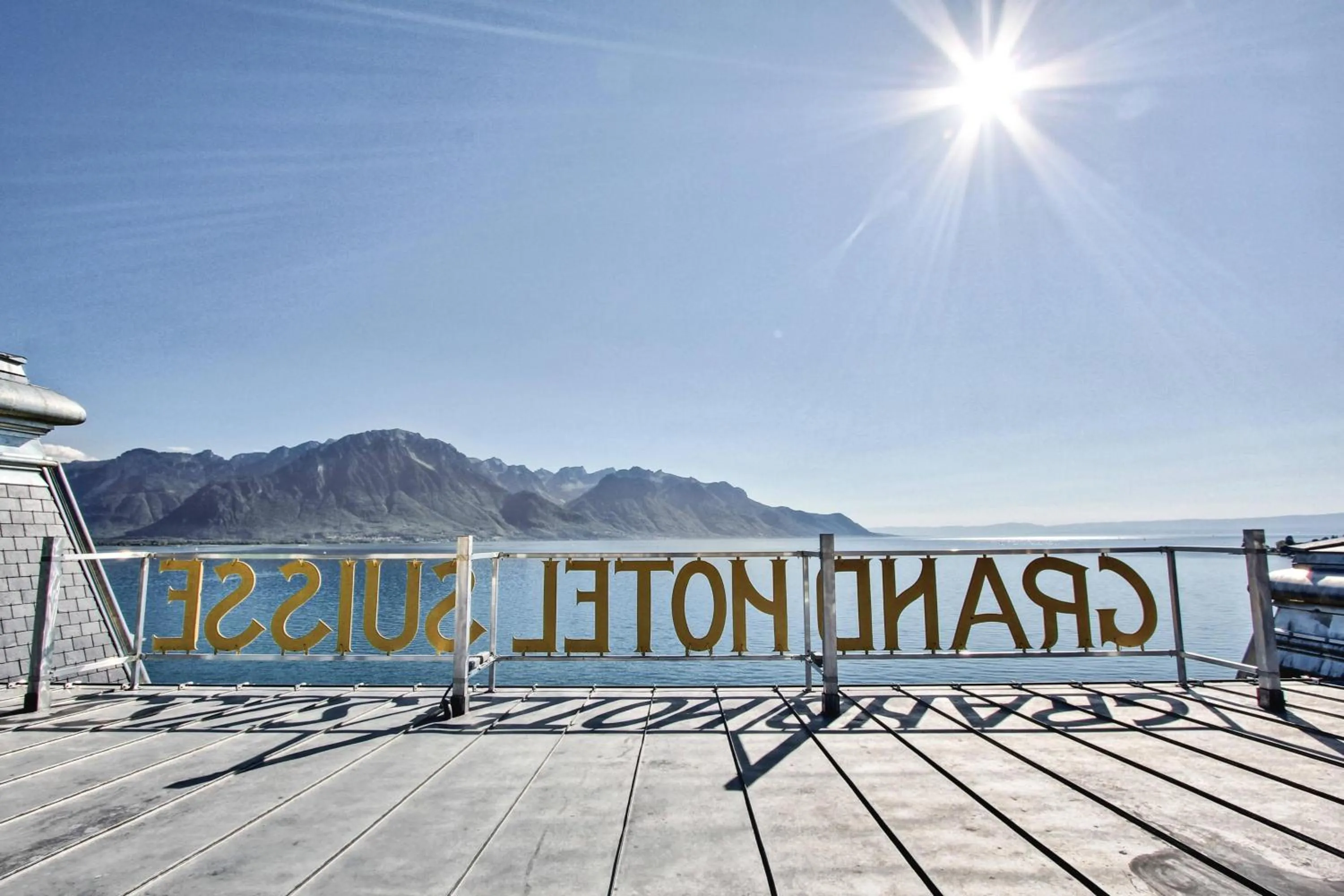 View (from property/room) in Grand Hotel Suisse Majestic, Autograph Collection