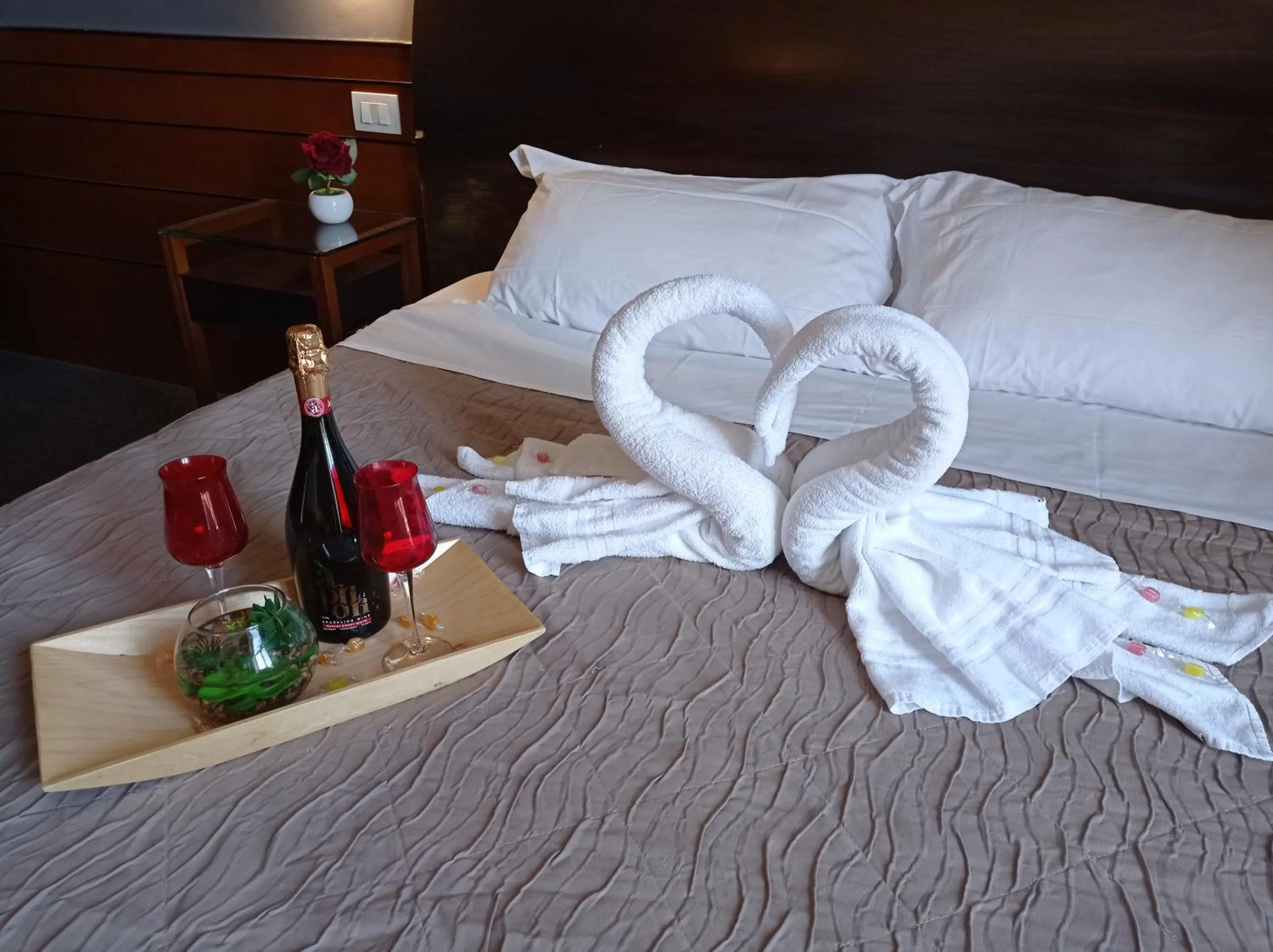 Bed in Romalive Hotel