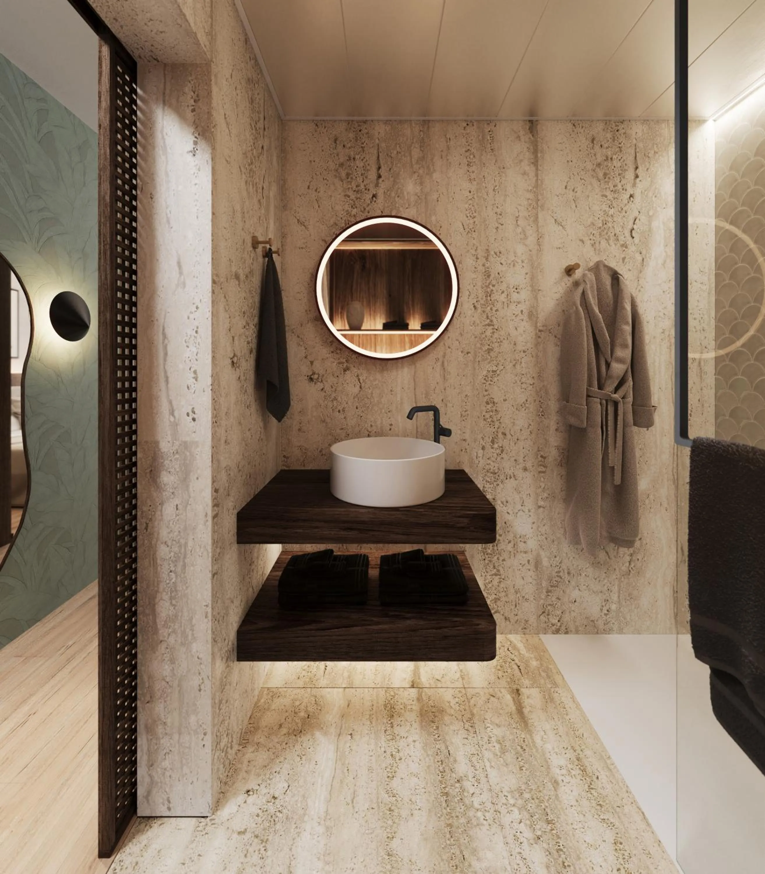 Bathroom in Hotel la Palma au Lac