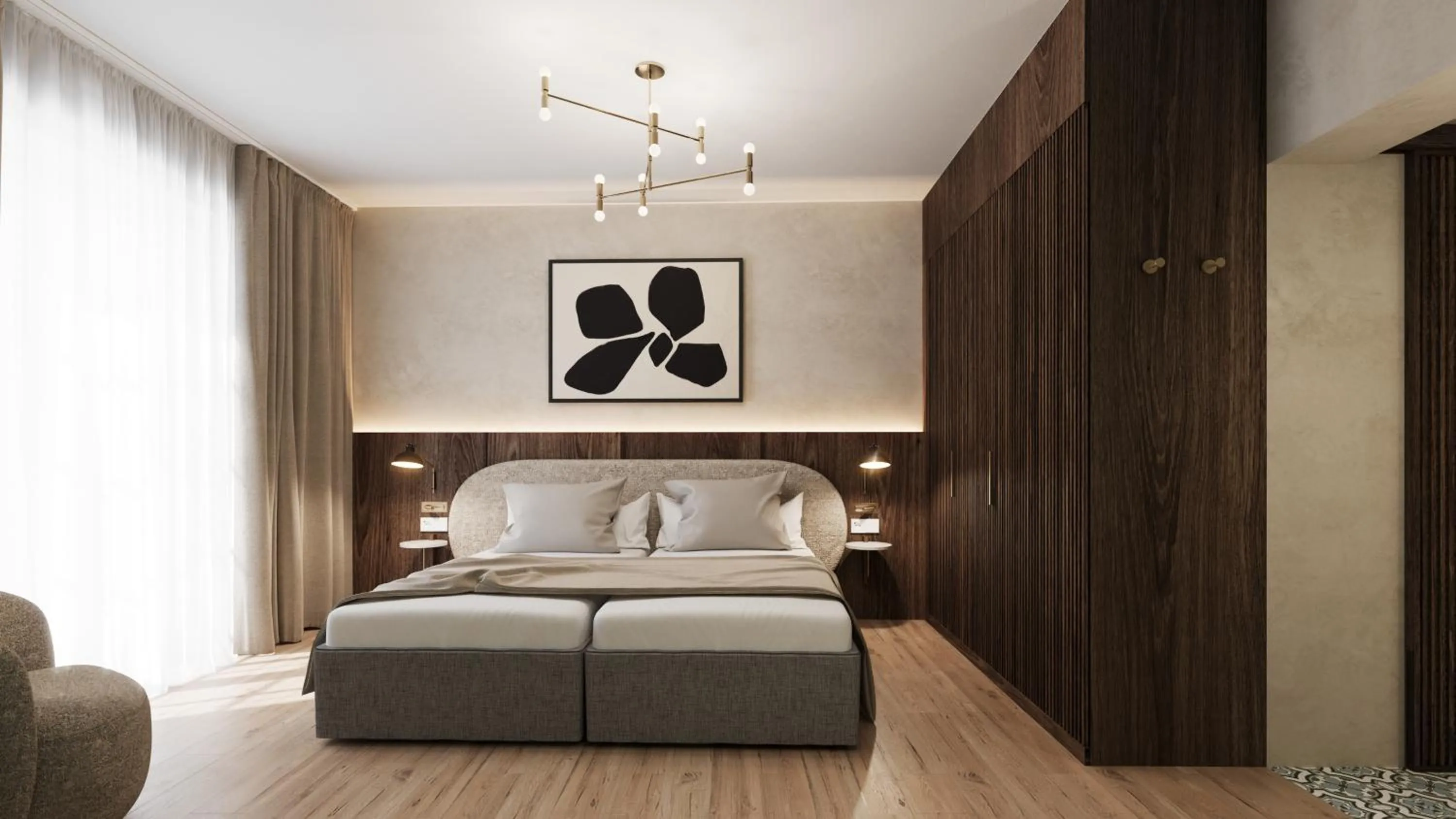 Photo of the whole room, Bed in Hotel la Palma au Lac