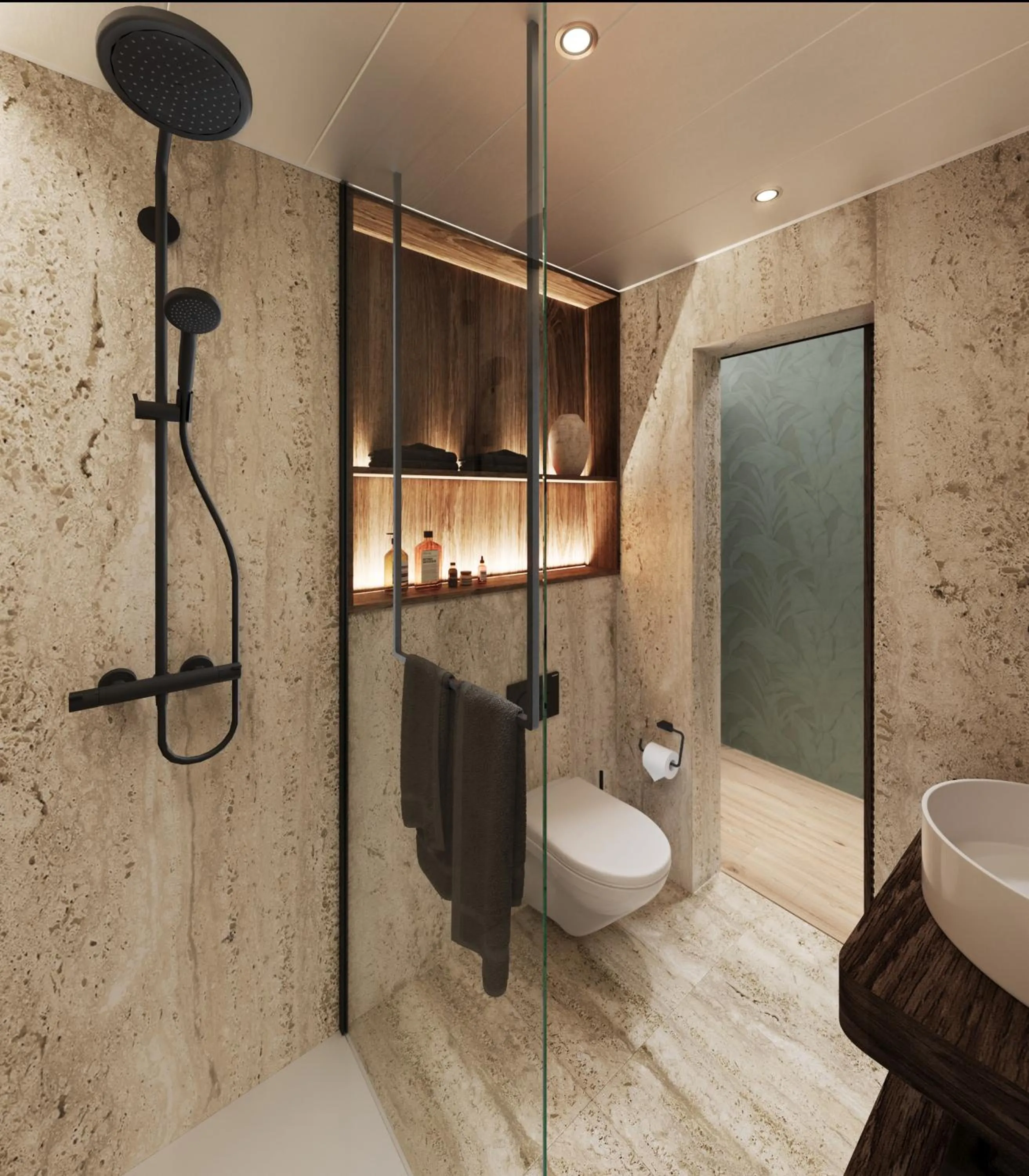 Bathroom in Hotel la Palma au Lac