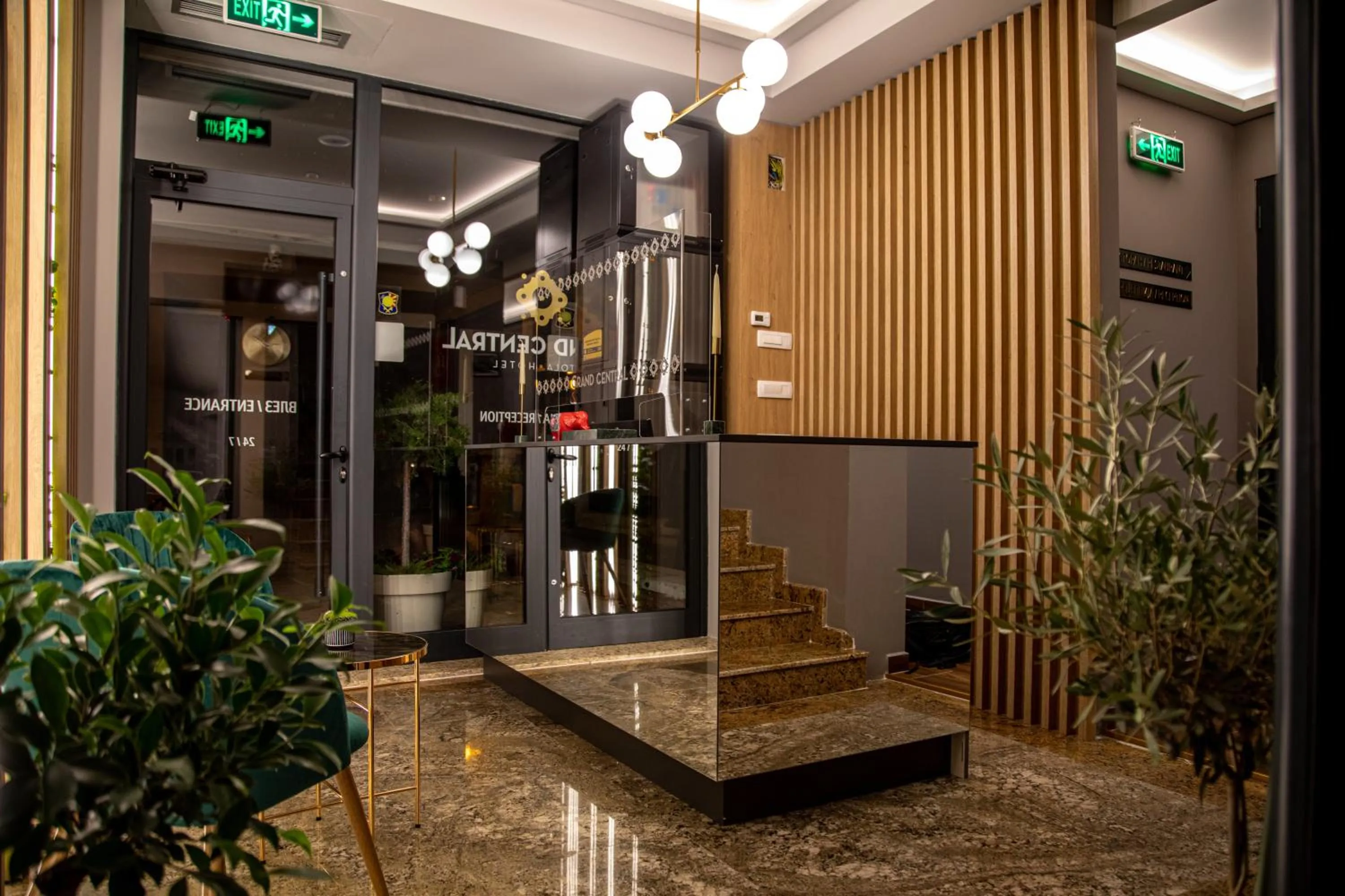 Lobby or reception in Grand Central Hotel