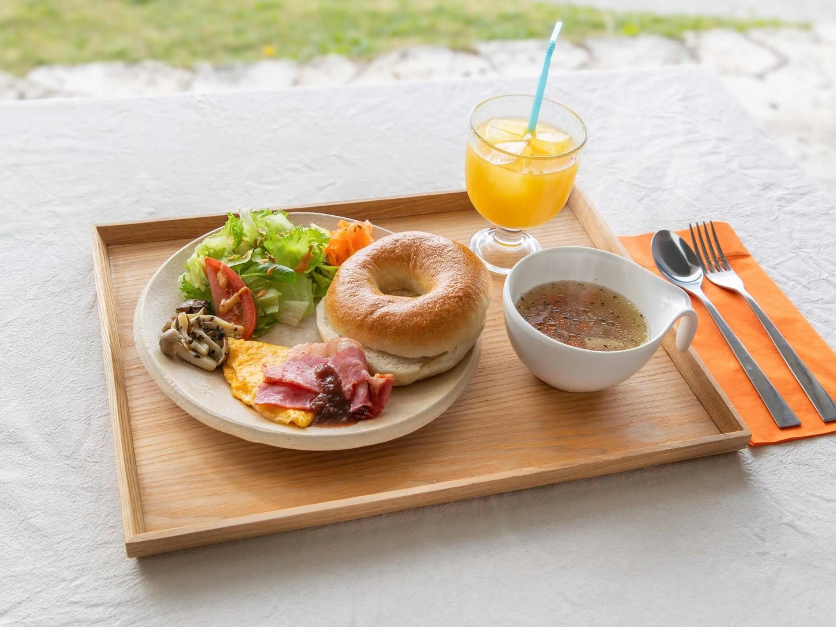 Breakfast in 413 Hamahiga Hotel＆Cafe