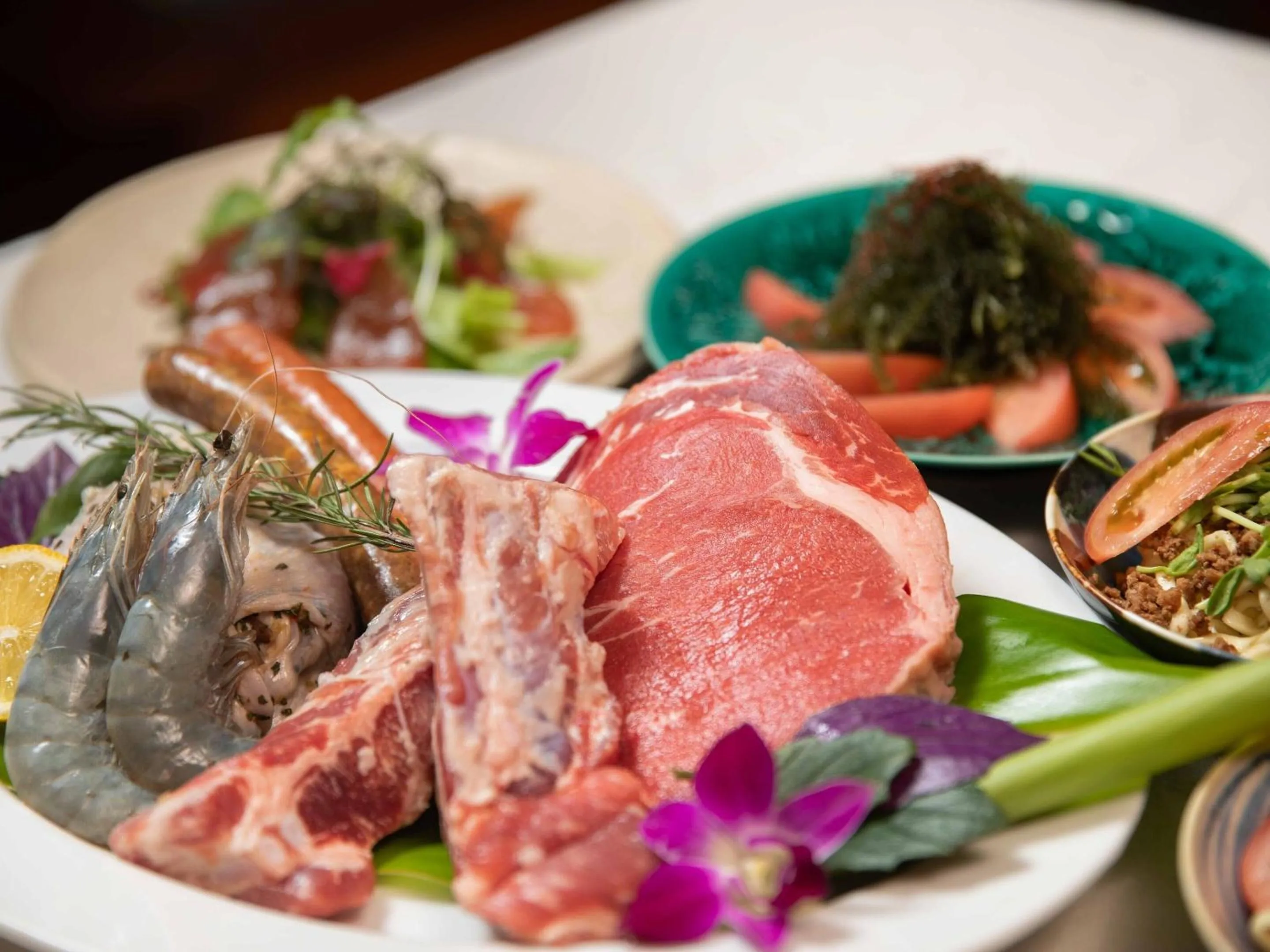 Dinner in 413 Hamahiga Hotel＆Cafe