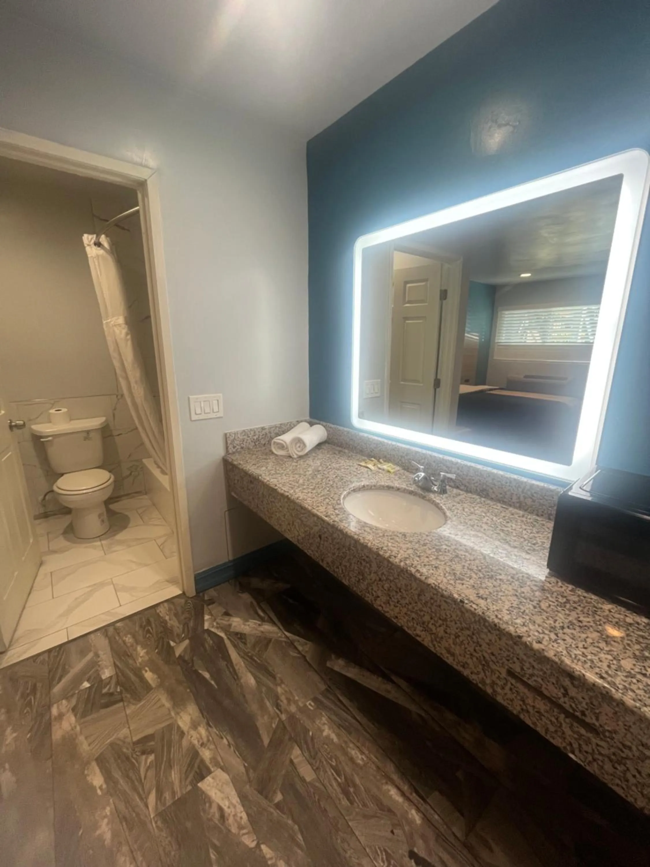 Bathroom in Travel Inn Motel