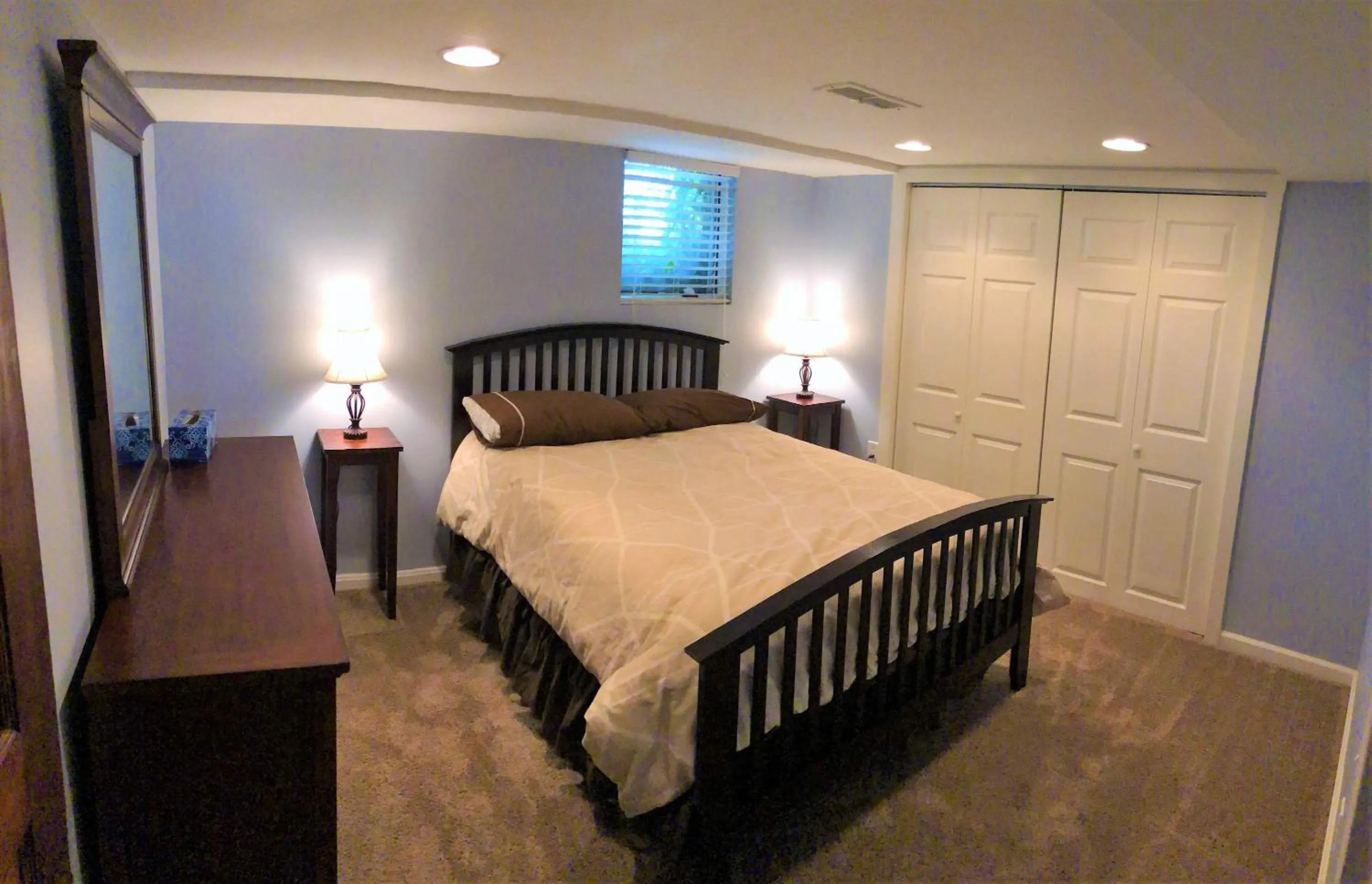 Bedroom, Bed in 6-Bedroom Tudor in the Downtown Historic District