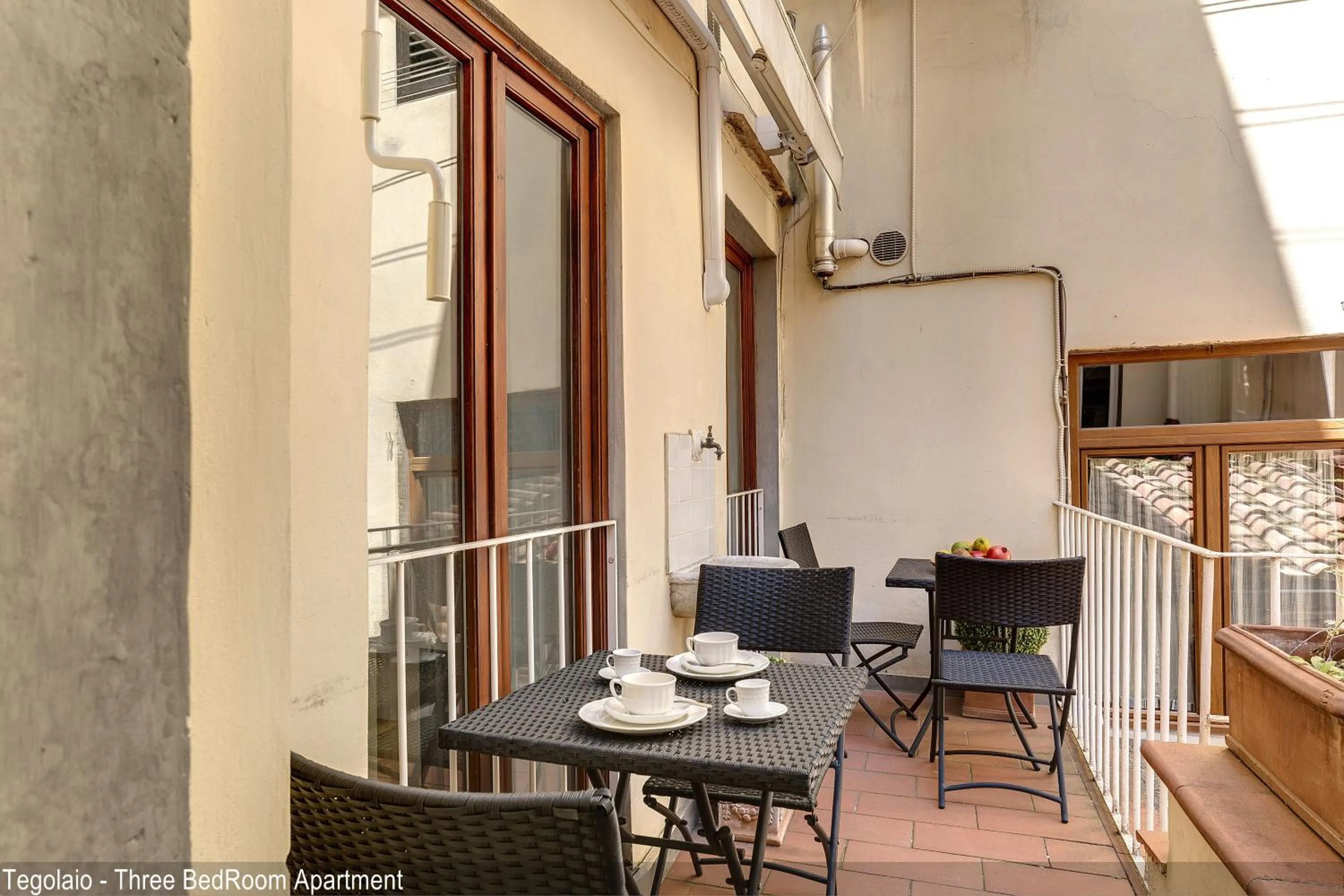 Balcony/Terrace in Tegolaio Apartments by Mamo Florence