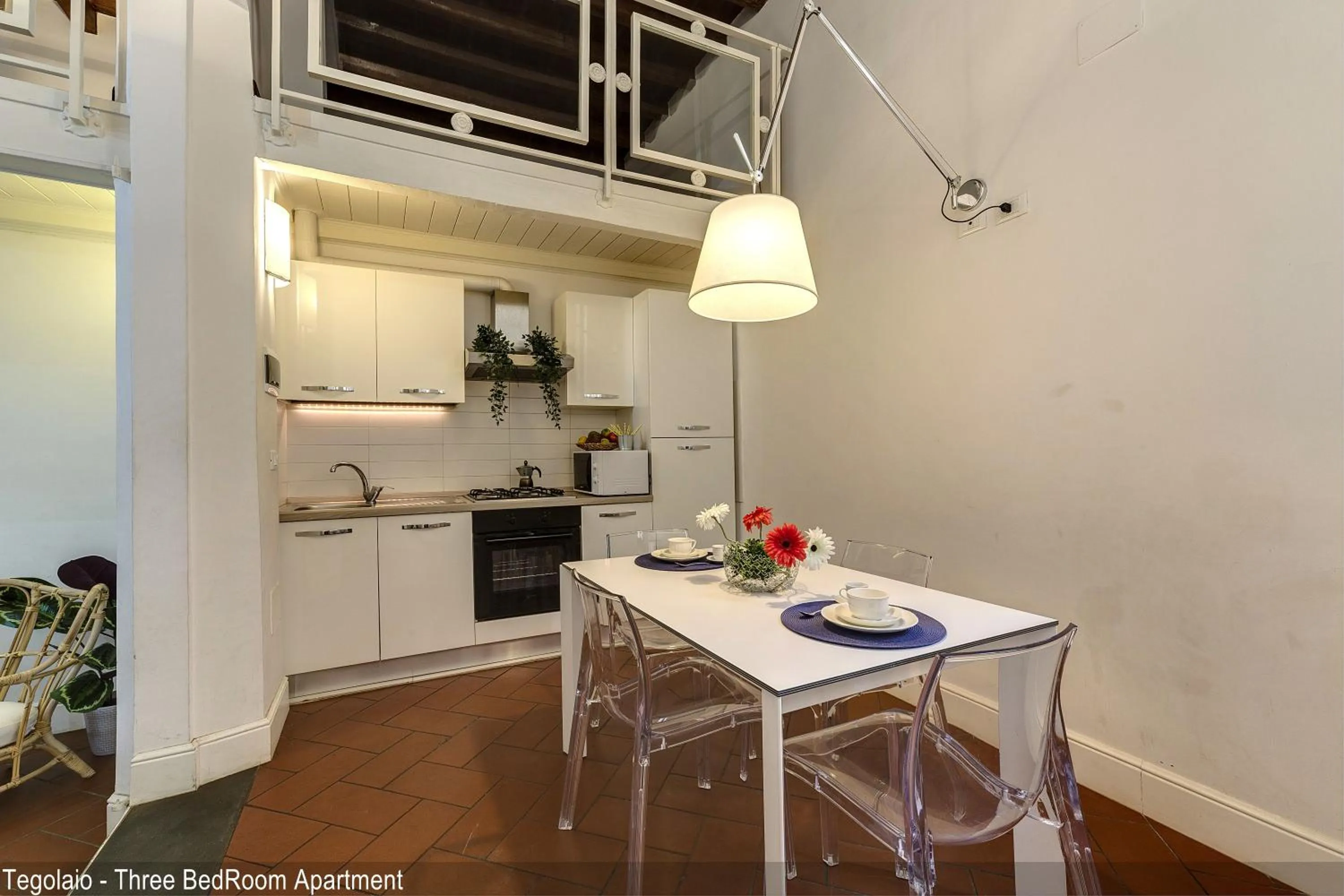 Kitchen or kitchenette in Tegolaio Apartments by Mamo Florence