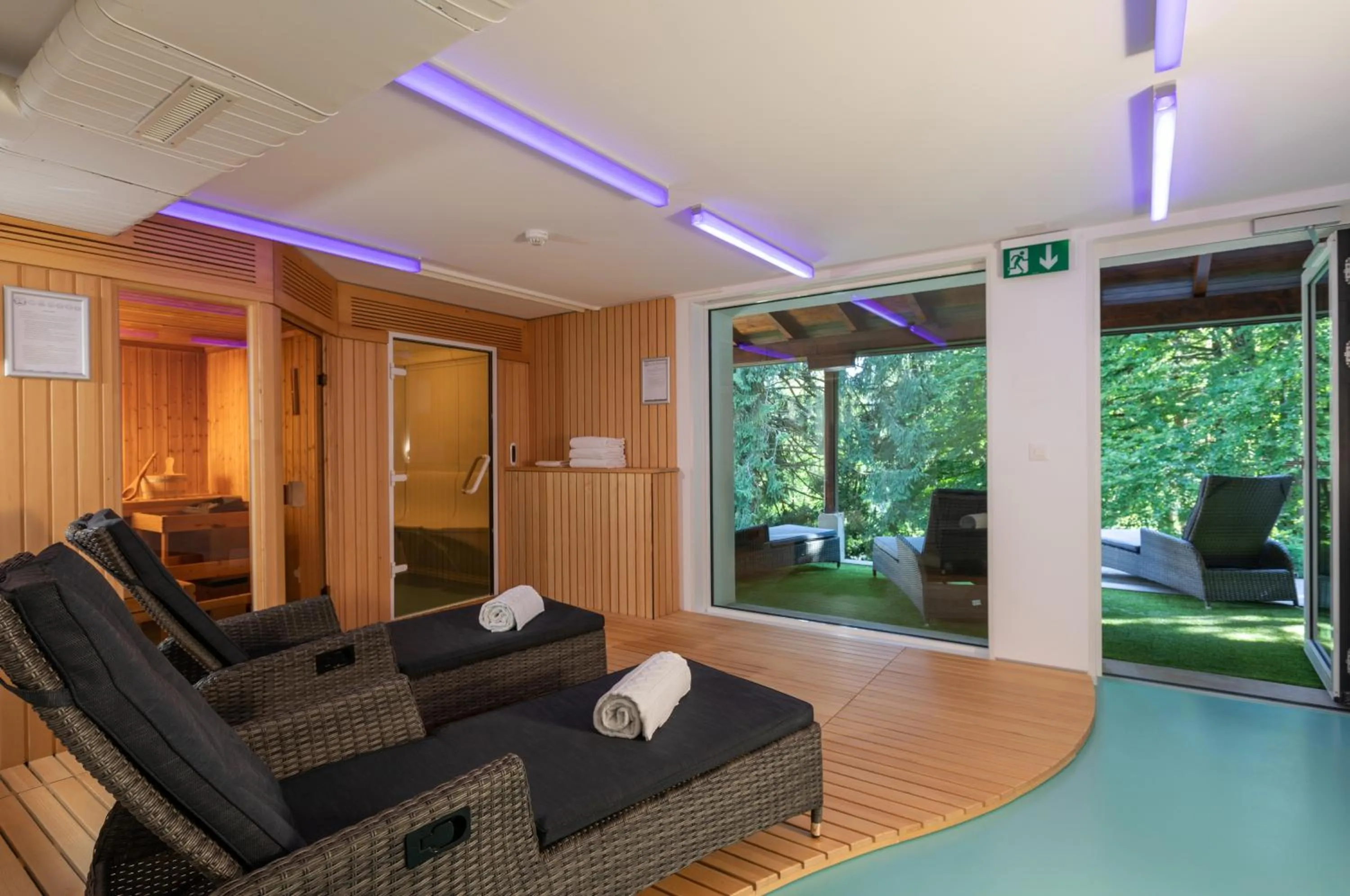 Garden in Hôtel de Gruyères