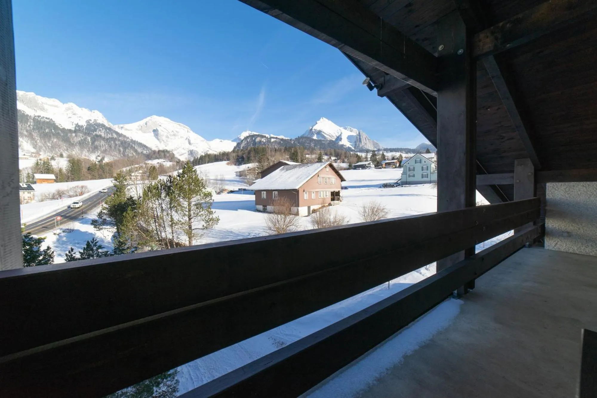 Balcony/Terrace in Hotel Säntis Lodge