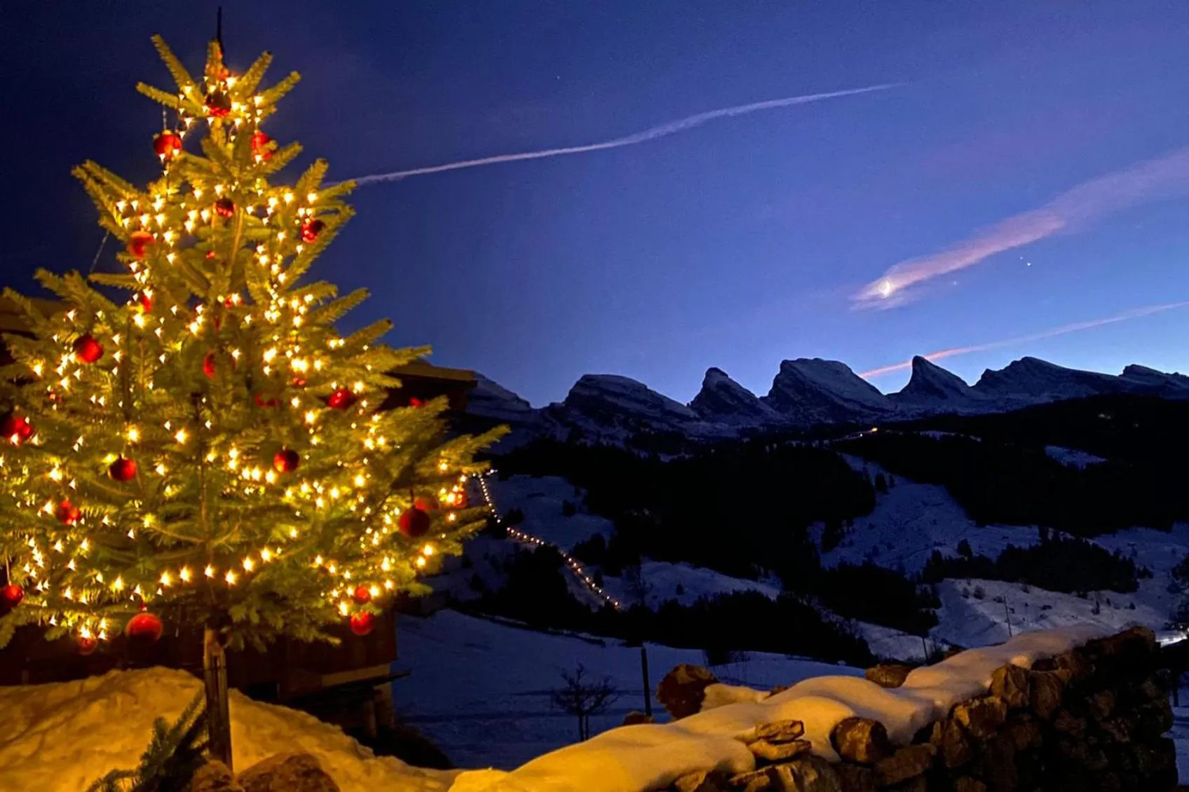 Mountain view in Hotel Säntis Lodge