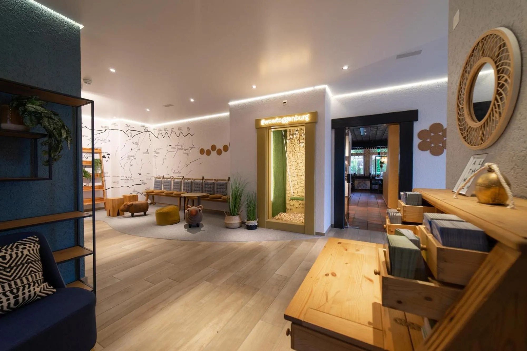 Lobby or reception in Hotel Säntis Lodge