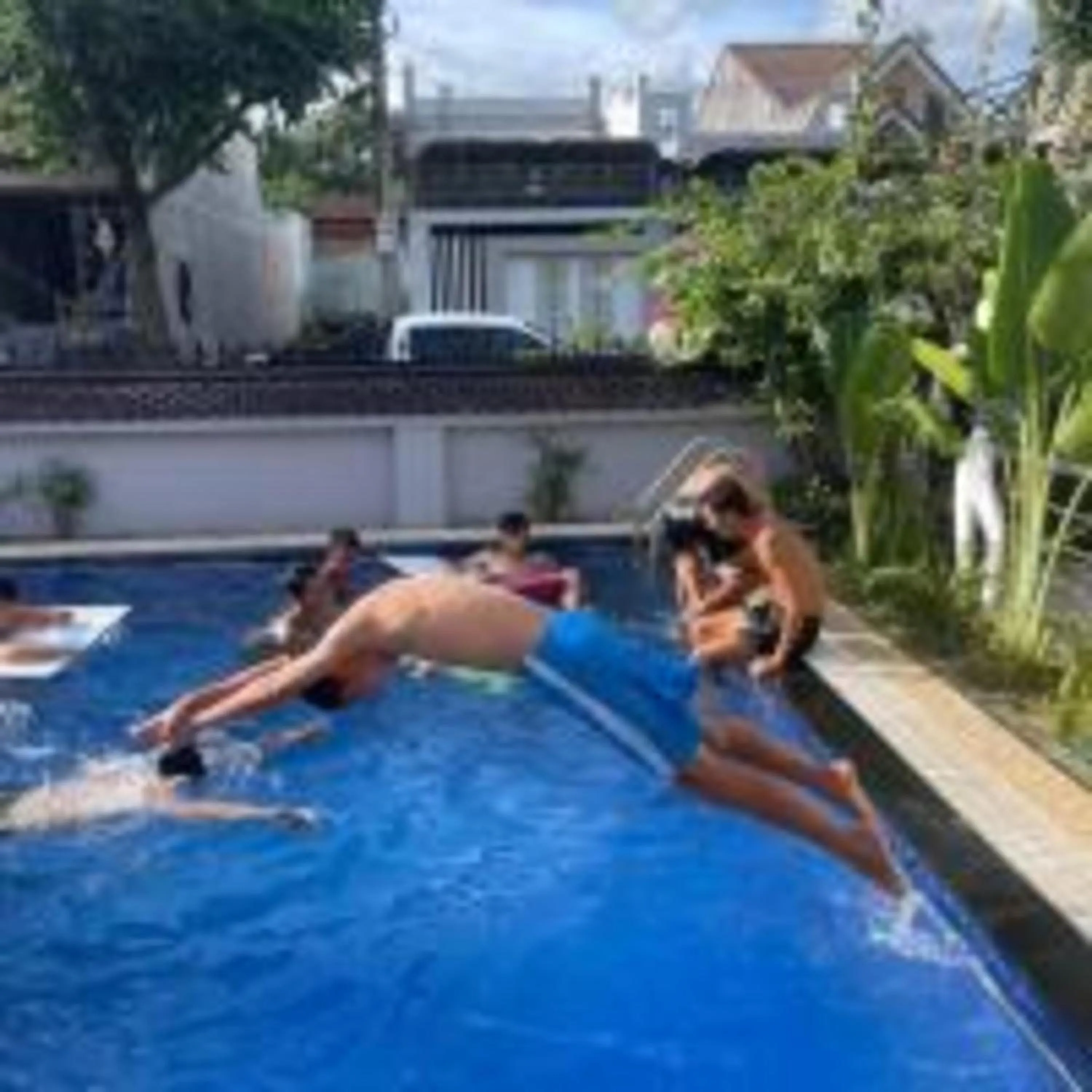 Swimming pool in Window Homestay