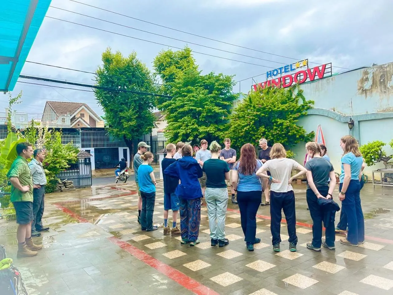 group of guests in Window Homestay