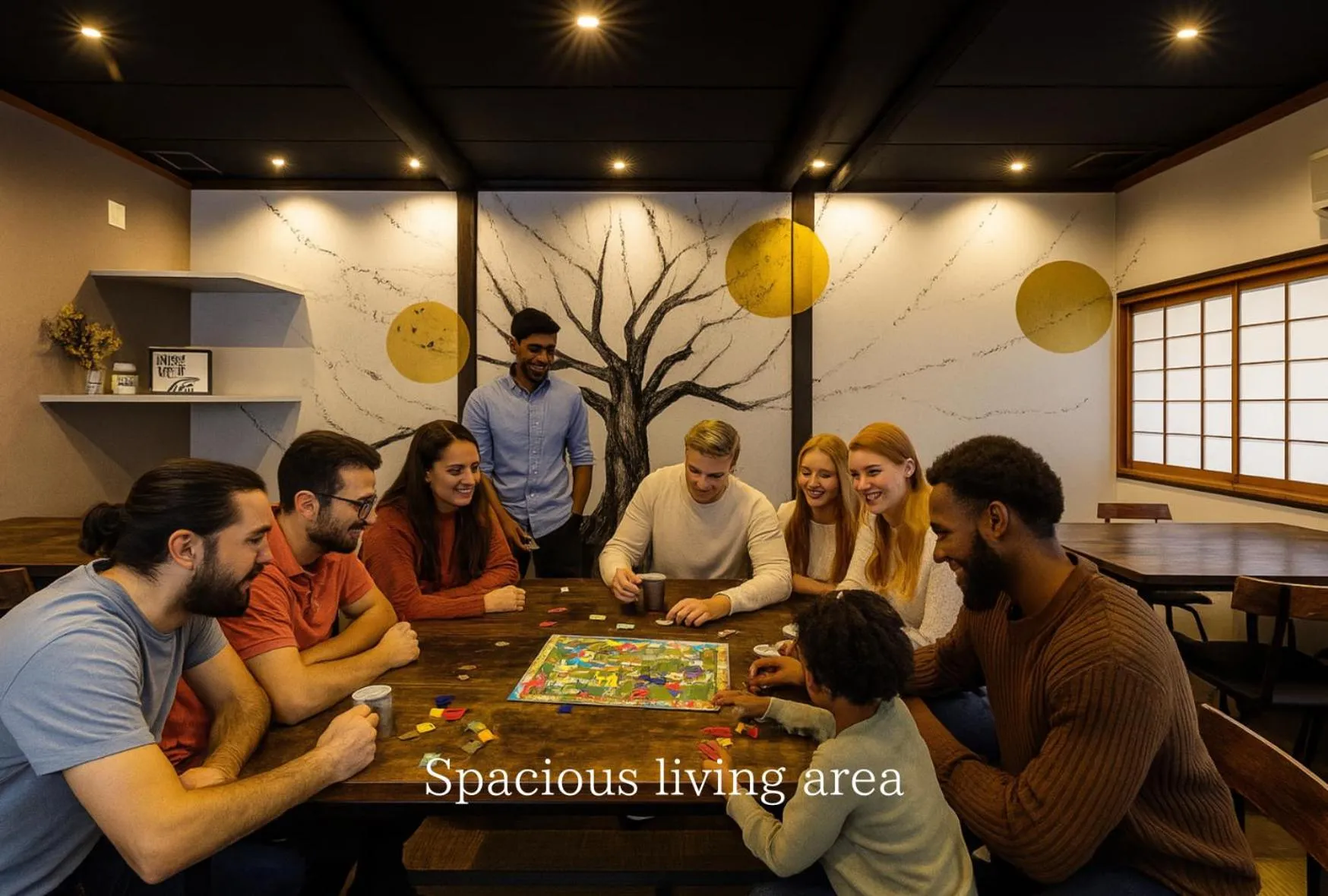 Living room in Yuimaru EAST - 最大18名貸切OK