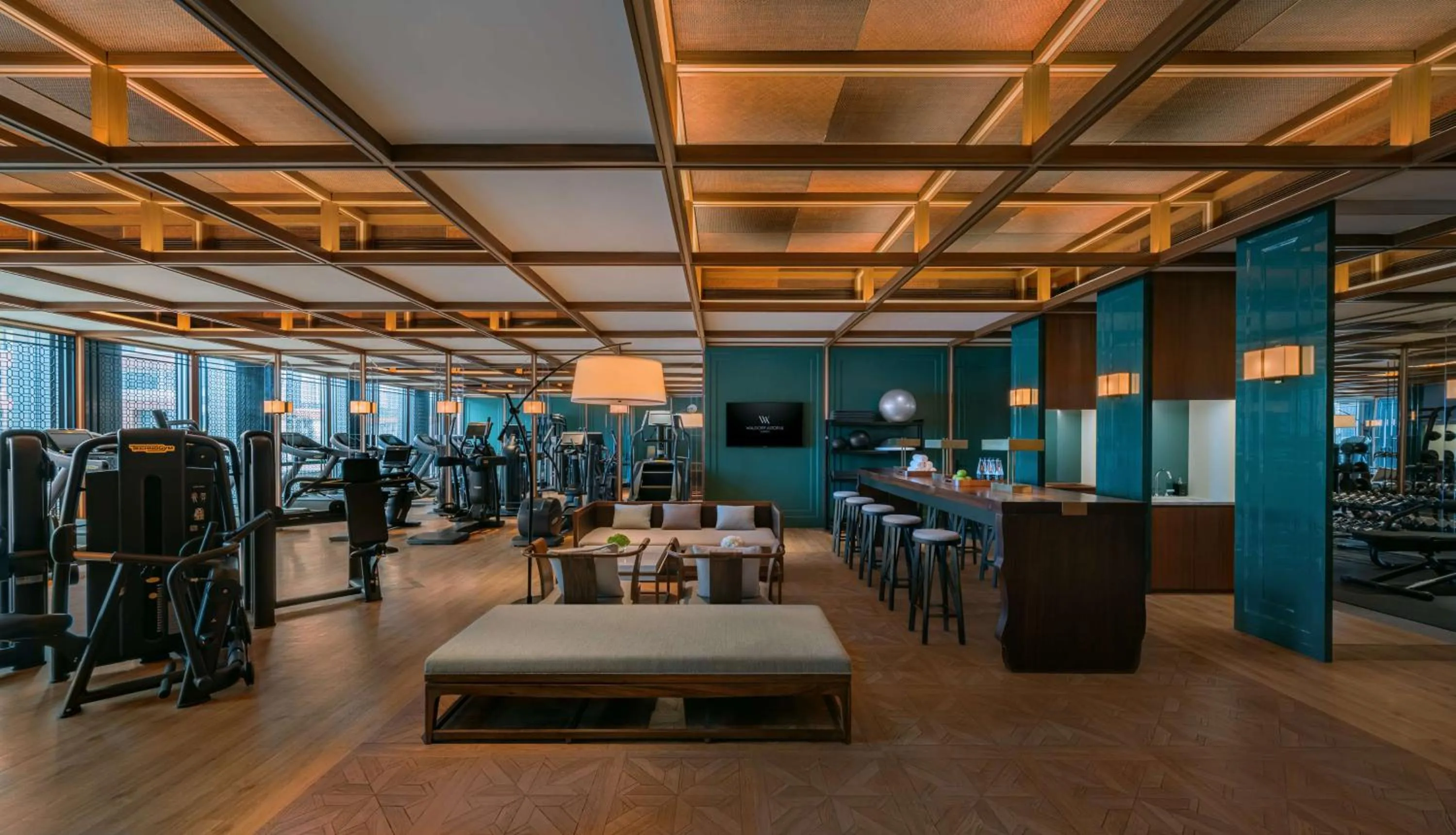 Fitness centre/facilities in Waldorf Astoria Xiamen