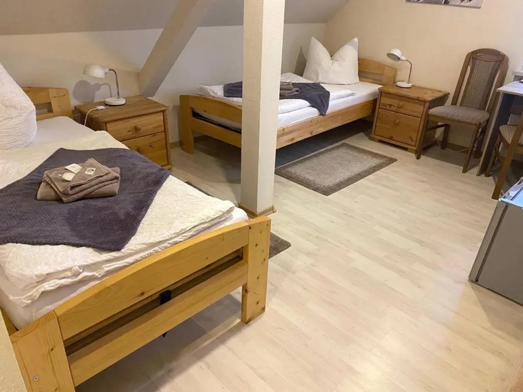 Bed in Pension Lavendel