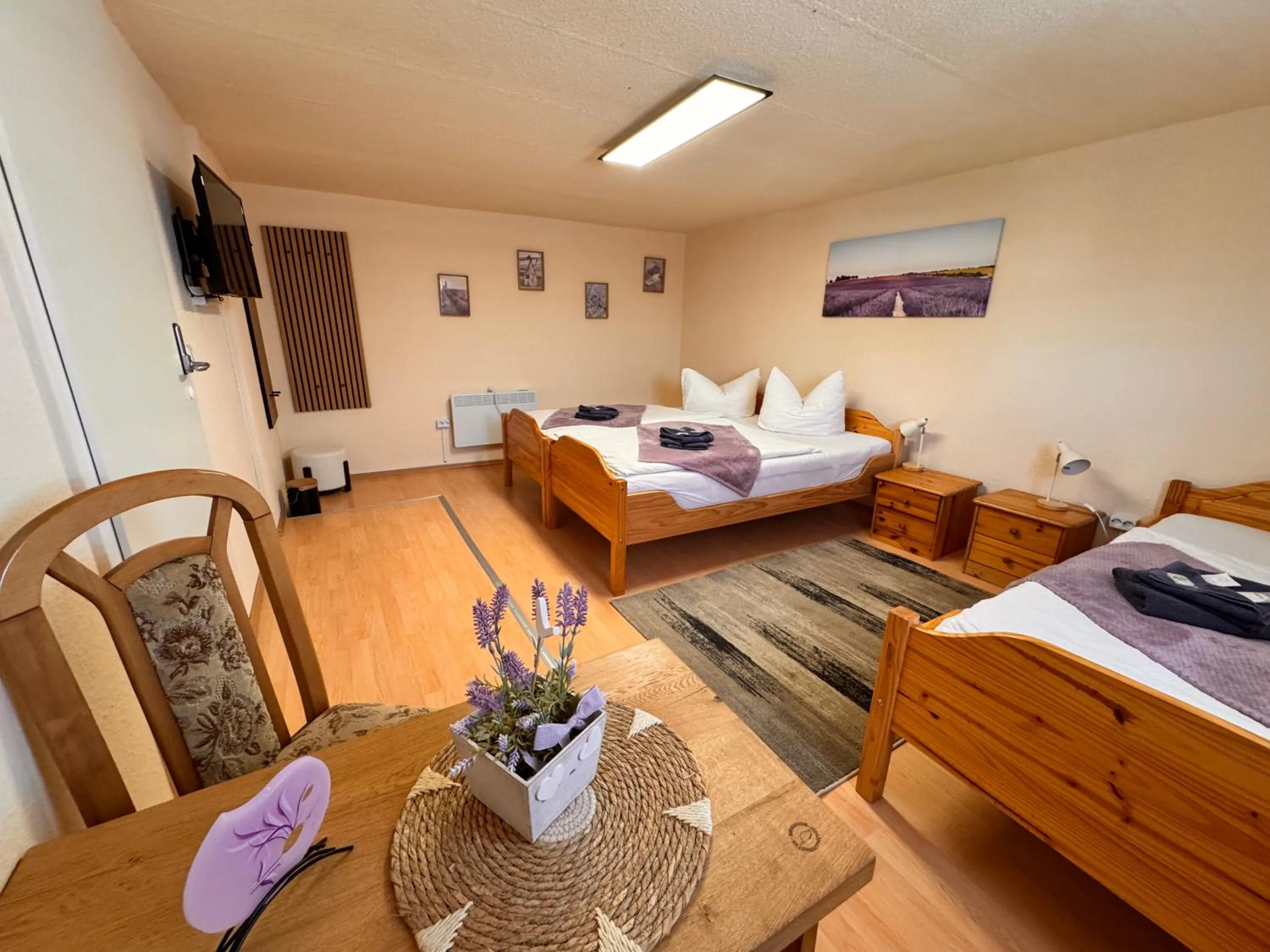 Bed in Pension Lavendel