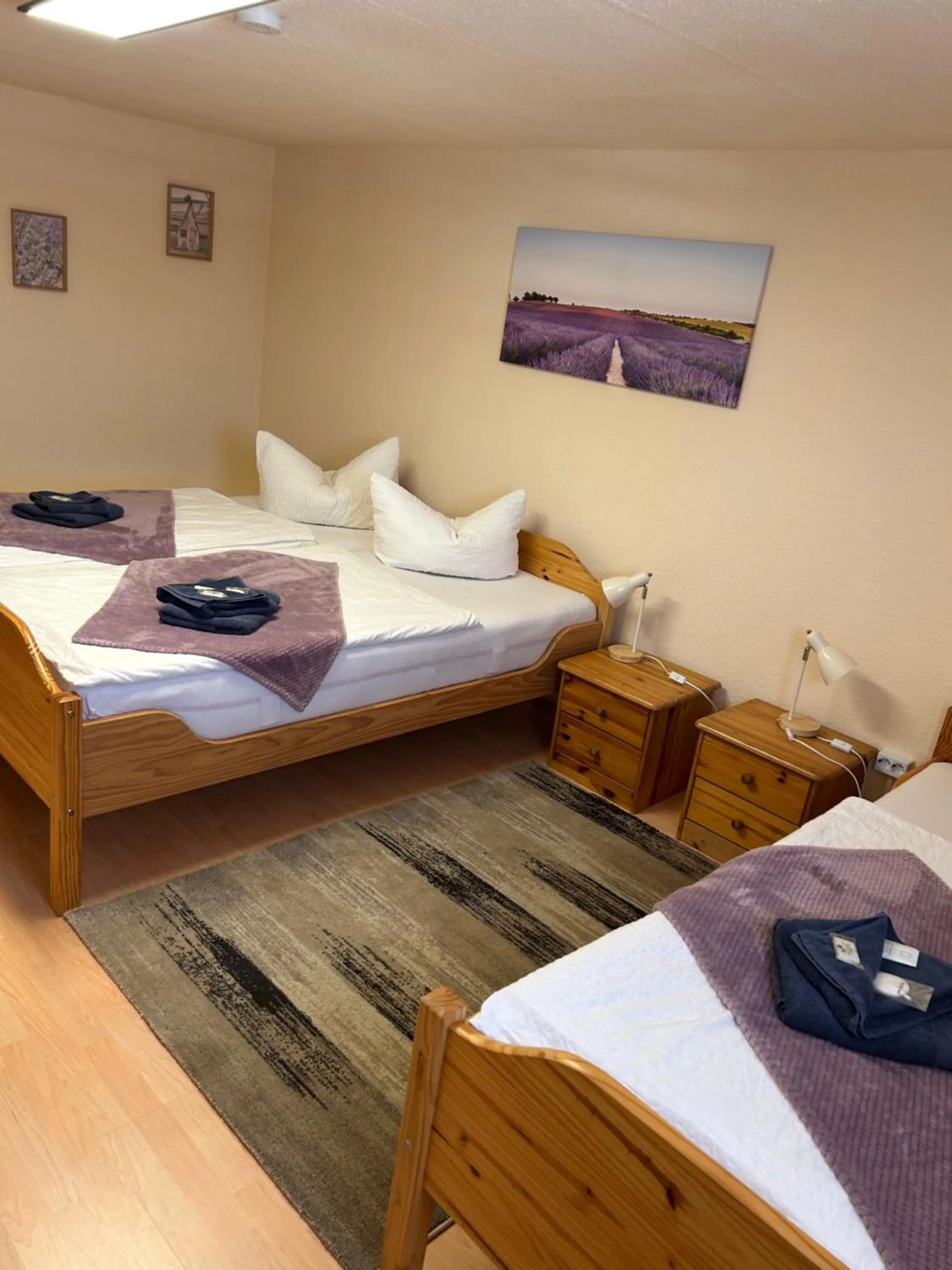 Bed in Pension Lavendel