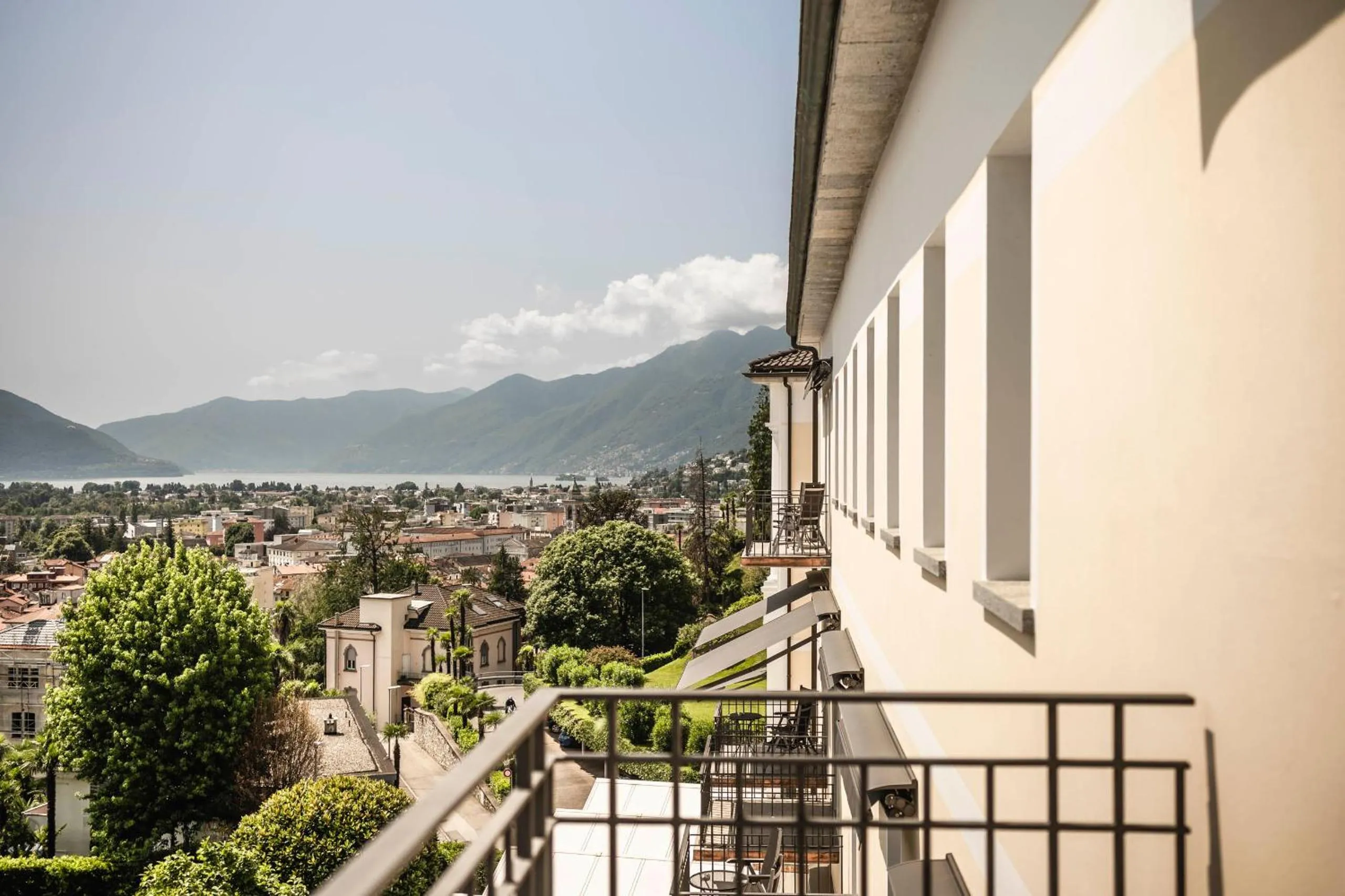 Balcony/Terrace in Hotel Belvedere Locarno