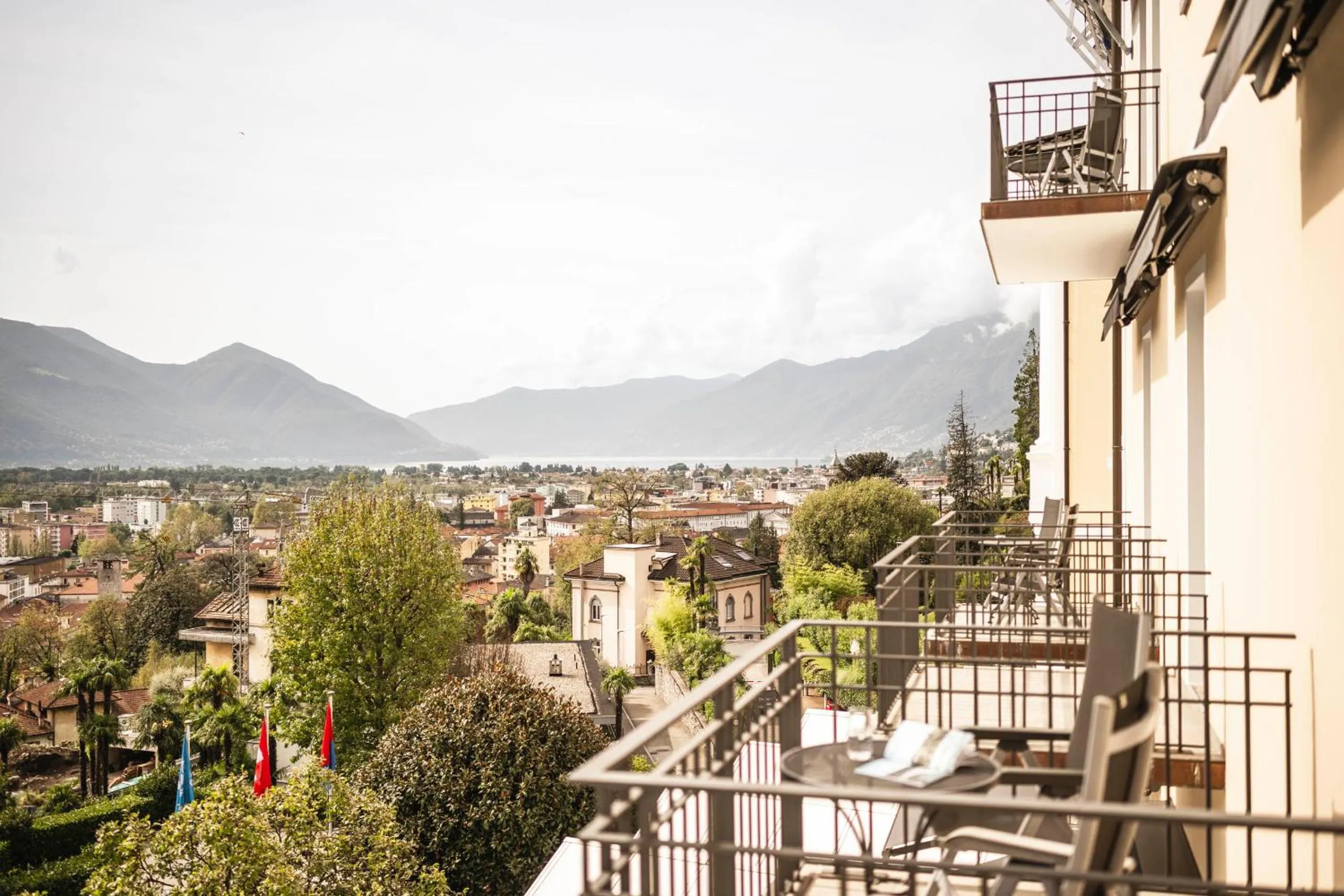 Balcony/Terrace in Hotel Belvedere Locarno