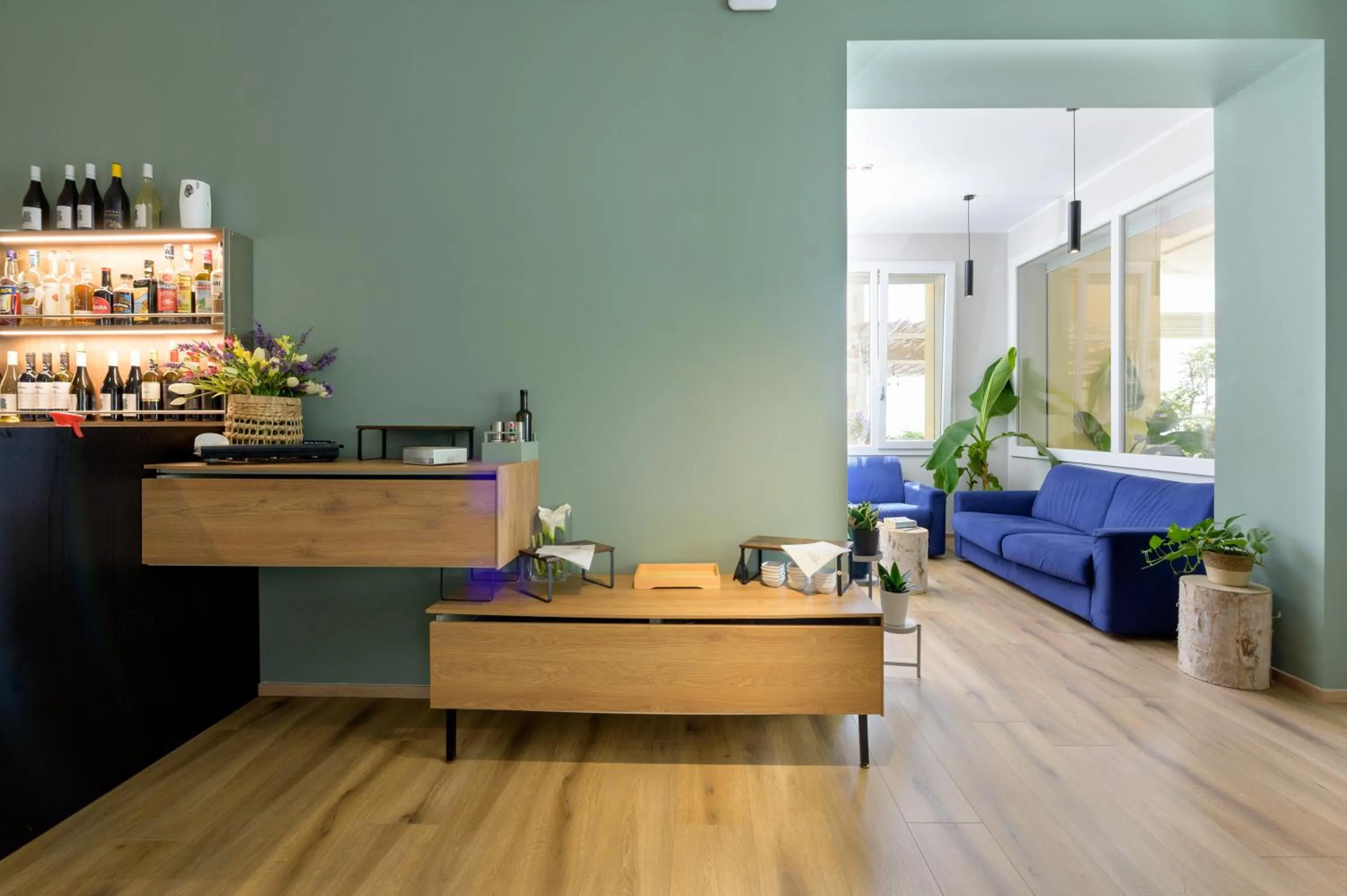 Lounge or bar in Hotel Perla