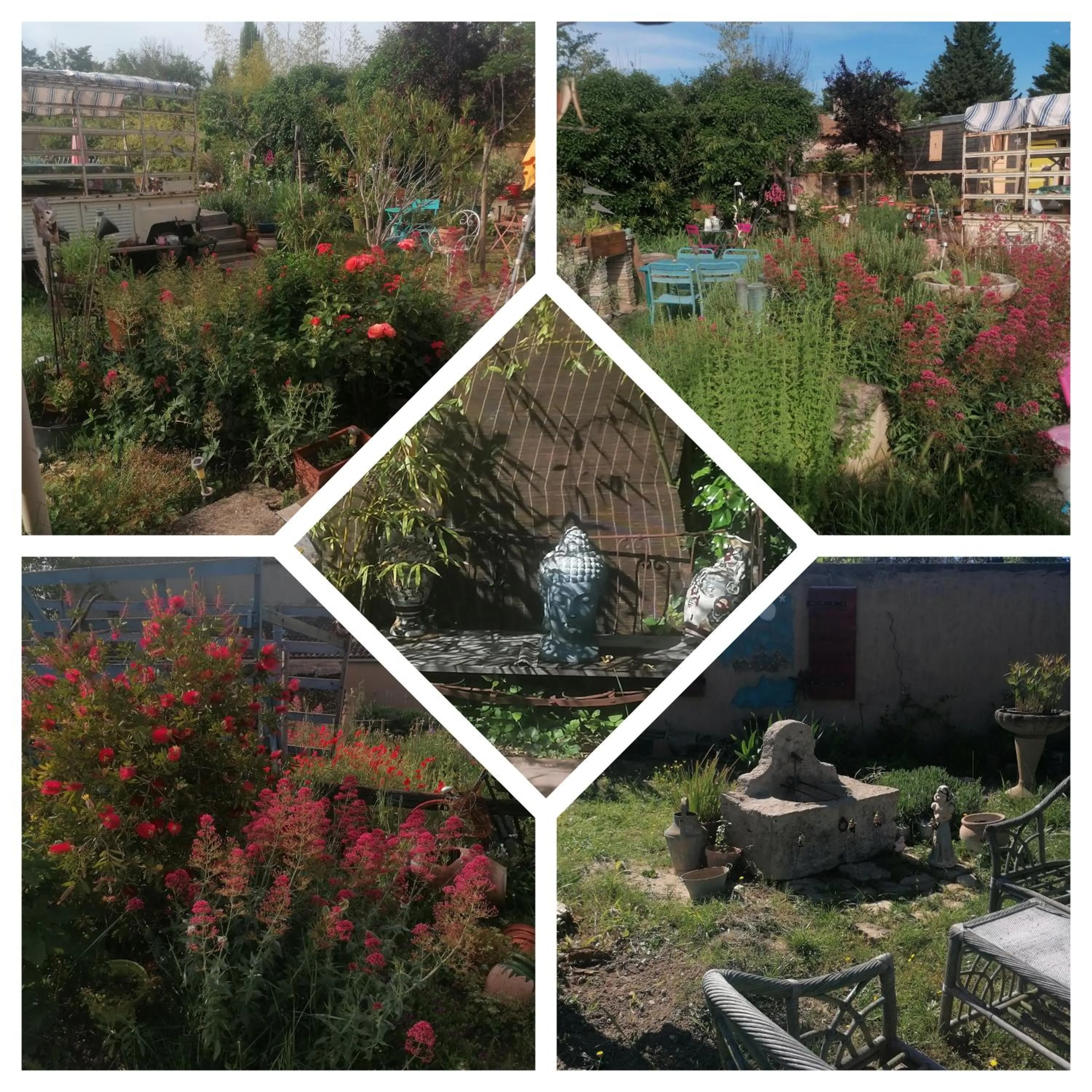 Garden view in la fée viviane et michel l'enchanteur