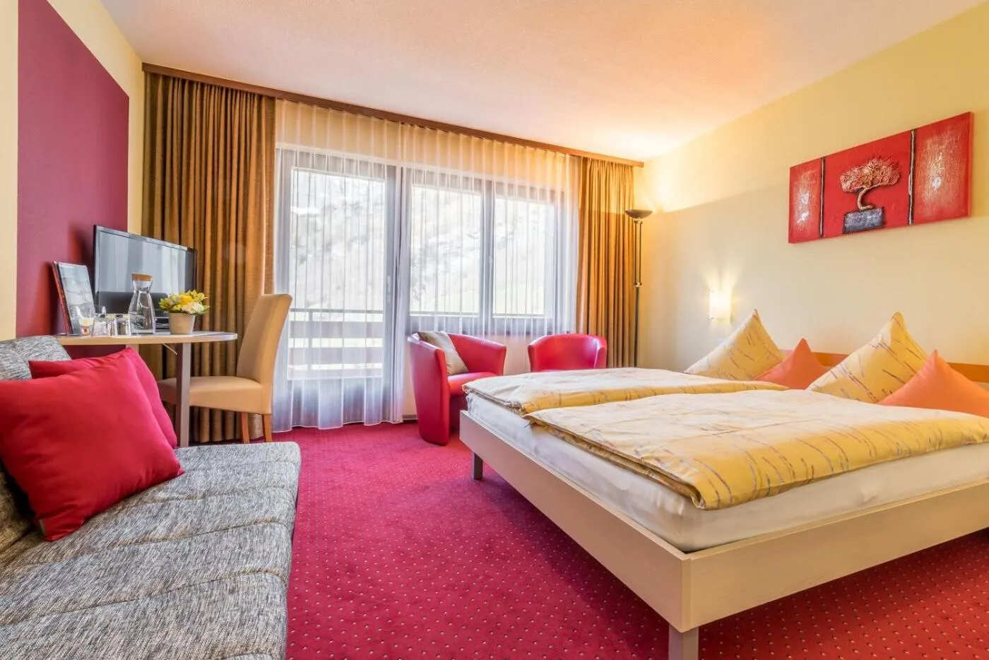 Decorative detail, Bed in Hotel Alex