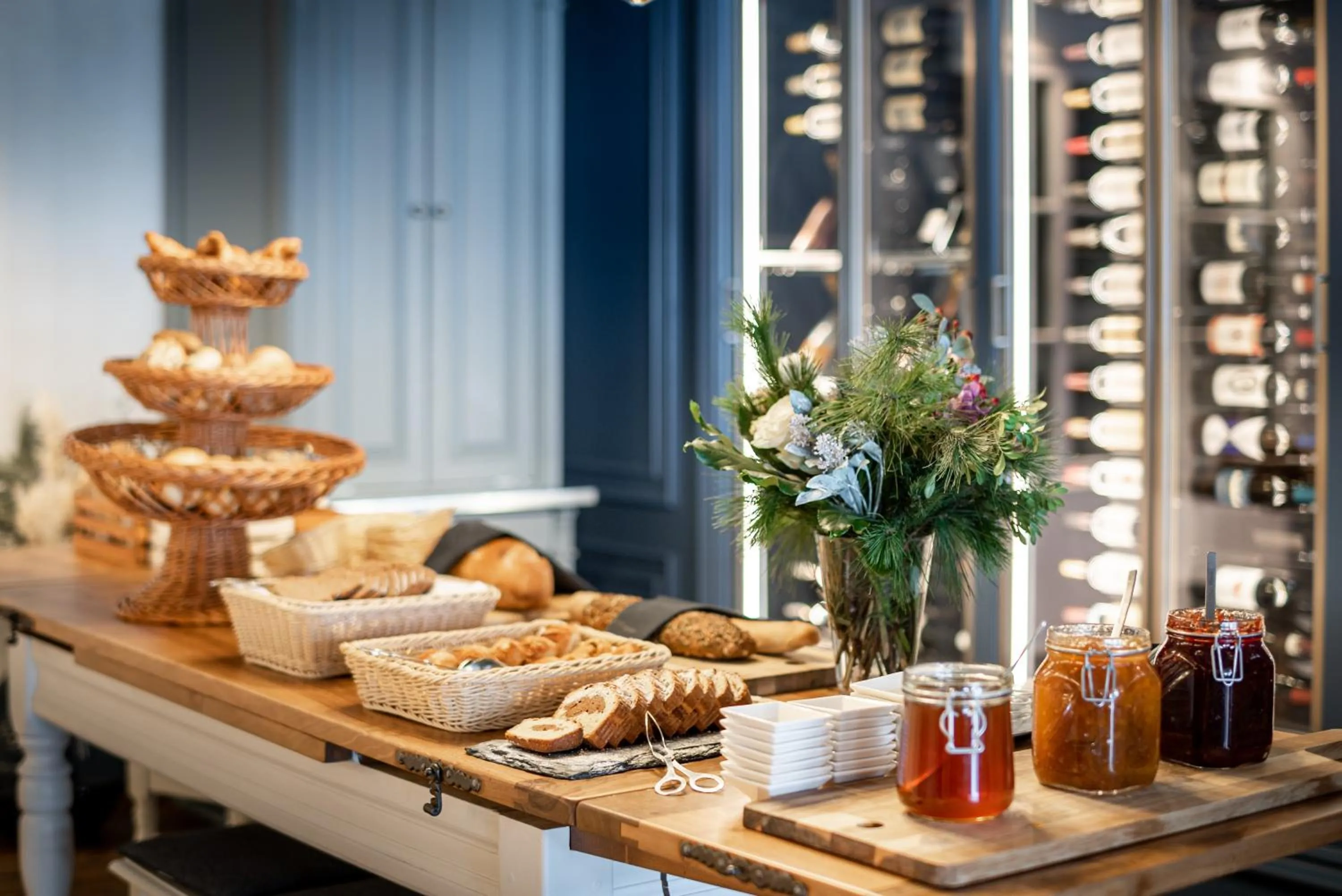 Buffet breakfast in Le Mirabeau Resort & Spa