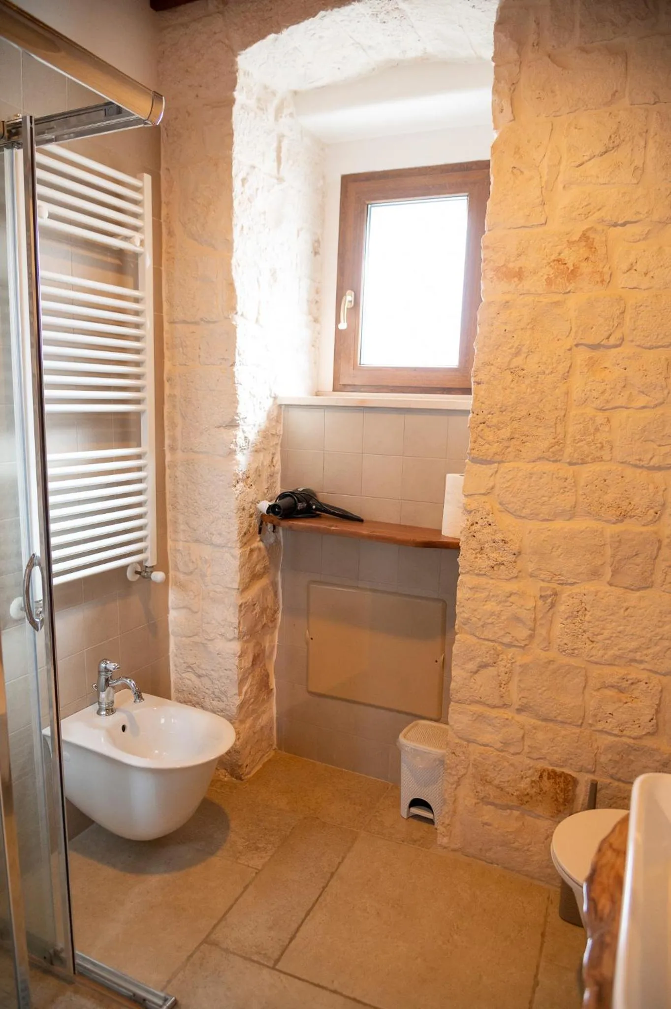 Shower in B&B Pietra Rosa